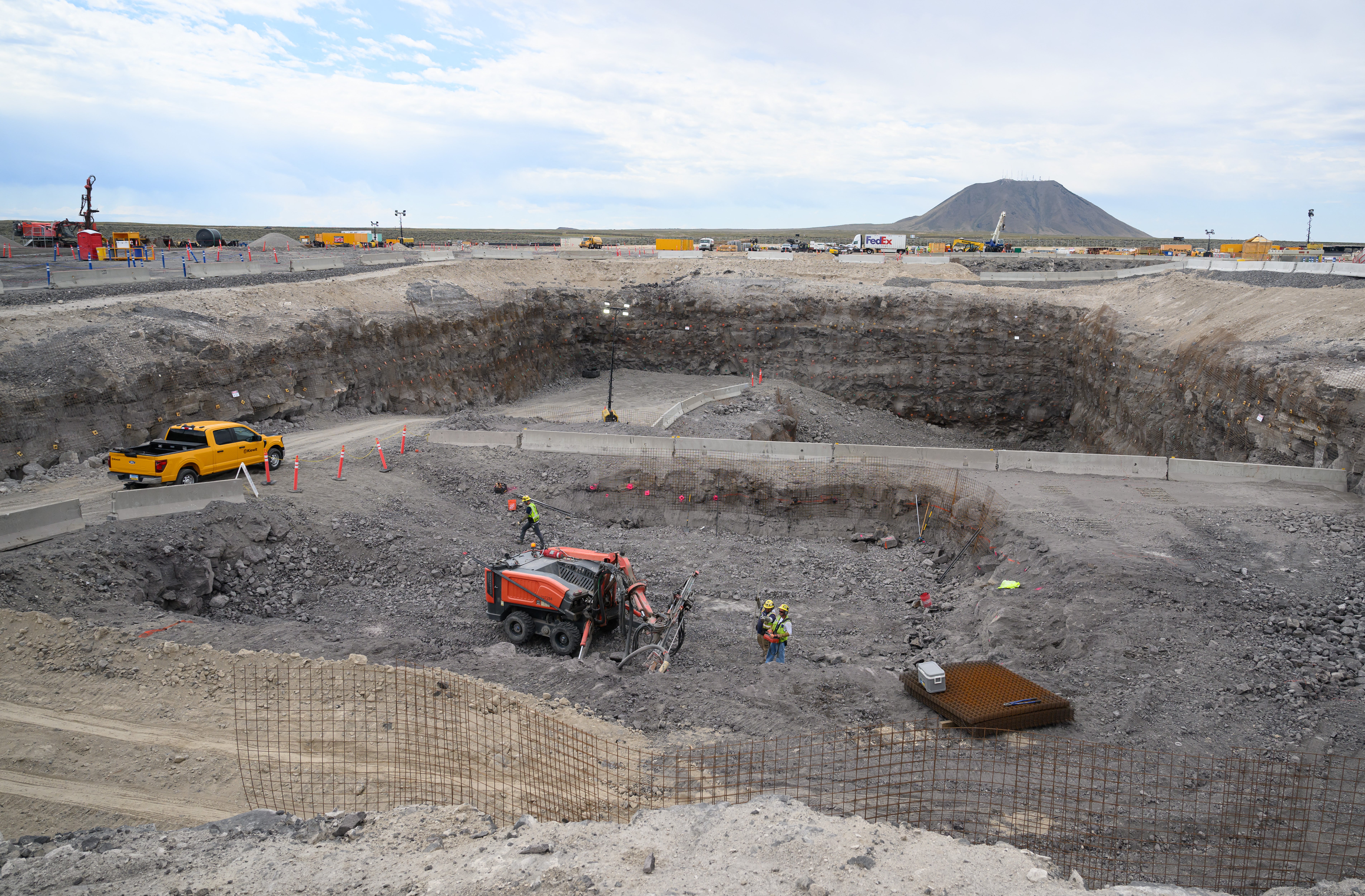 Oklo's Aurora INL small modular reactor site is seen under construction during a tour with US Secretary of Energy Chris Wright at the Idaho National Laboratory in an area west of Idaho Falls, Idaho, on June 25, 2026 (Photo by Josh Edelson / AFP via Getty Images)
