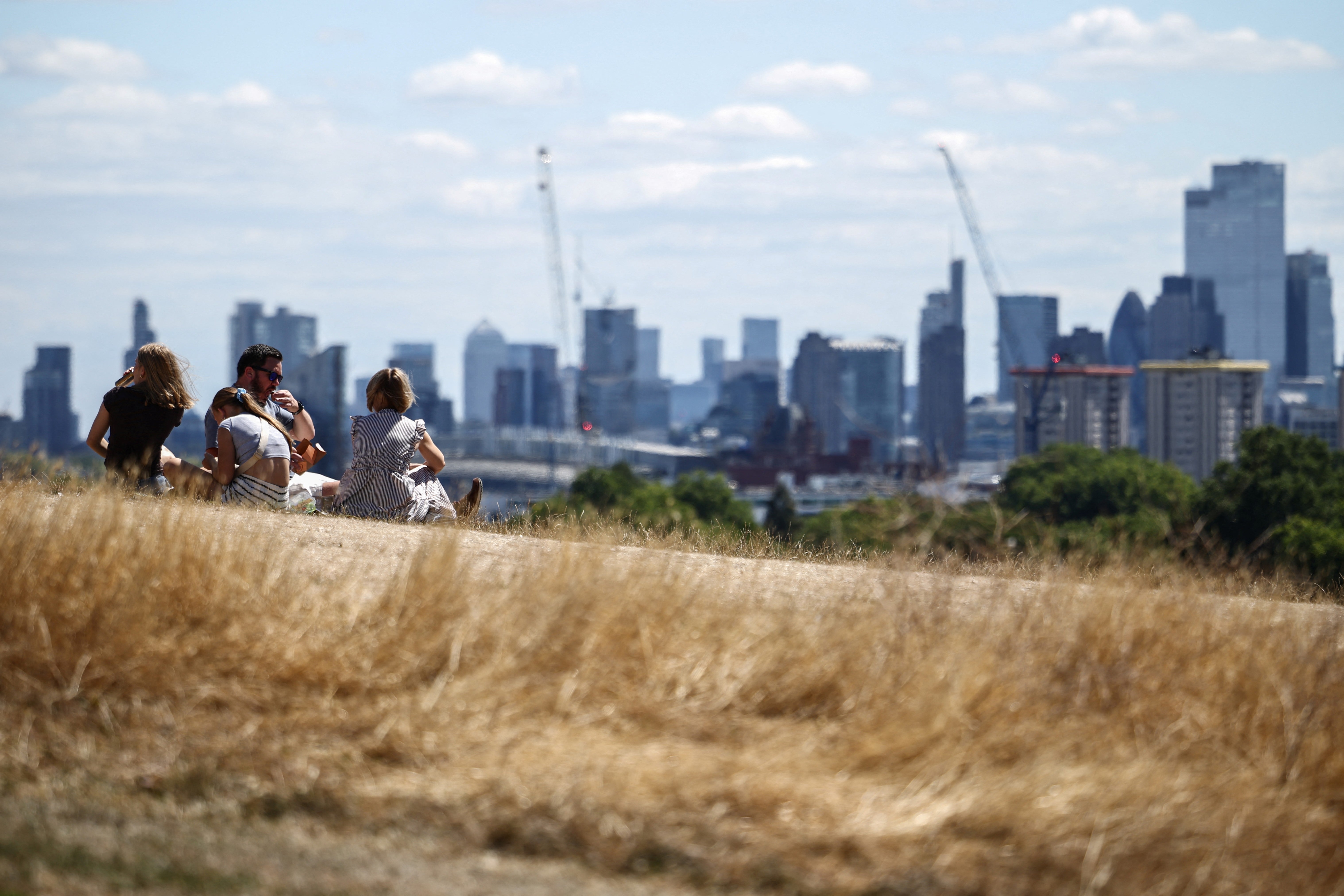 July was the driest month on record for England and Wales with just 6.5mm of rainfall in England and 9.3mm in Wales (AFP/Getty)
