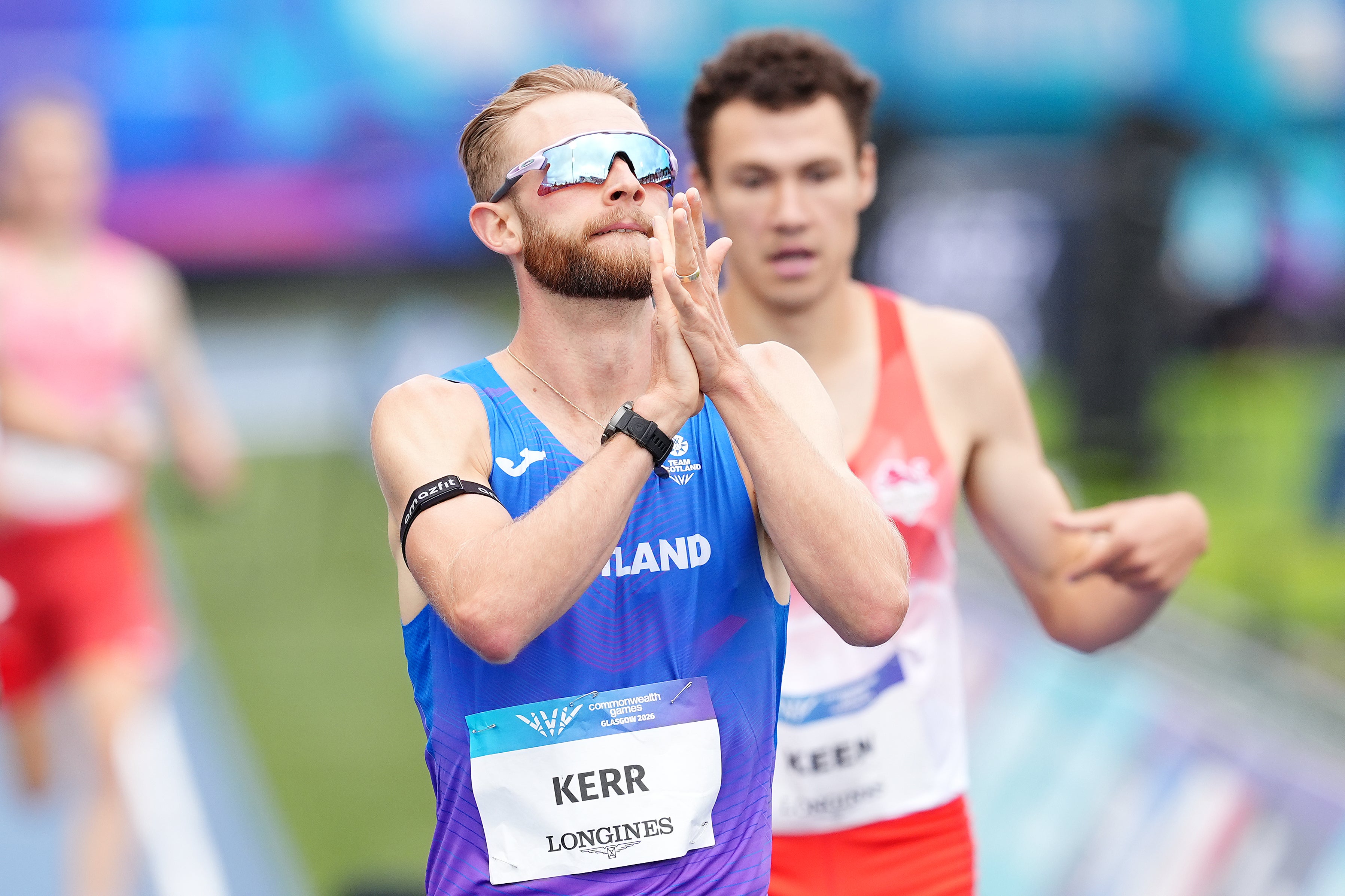 Now he’s at the Commonwealth Games on his home track
