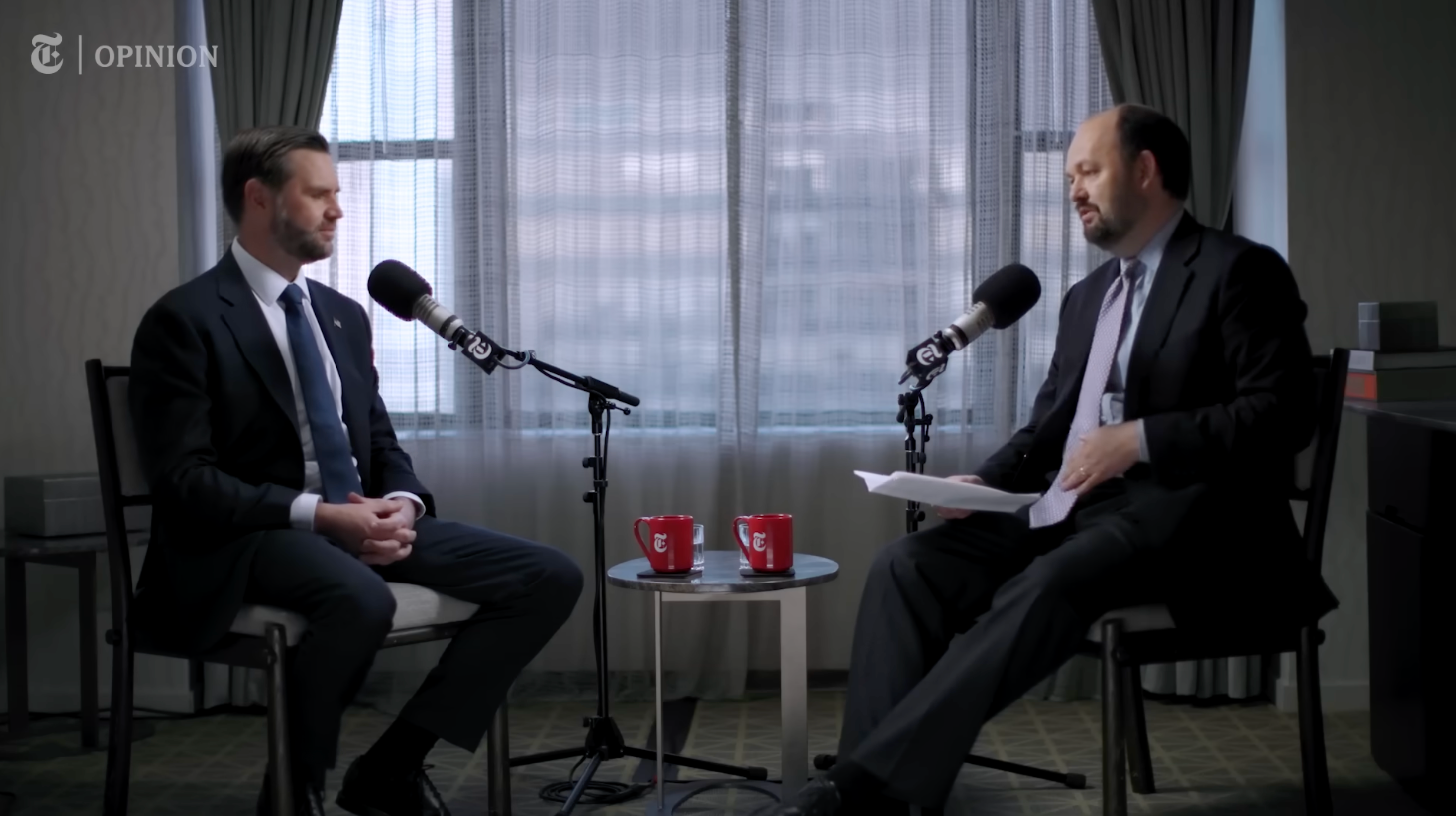 Douthat, a Catholic conservative, has interviewed JD Vance and Amy Coney Barret on his podcast Interesting Times