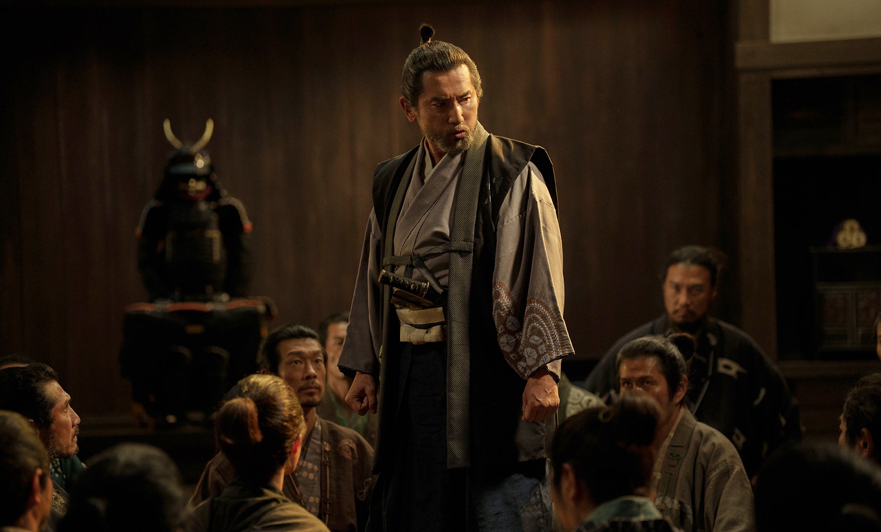 Masahiro Motoki in einer Szene aus „Der Samurai und der Gefangene“.