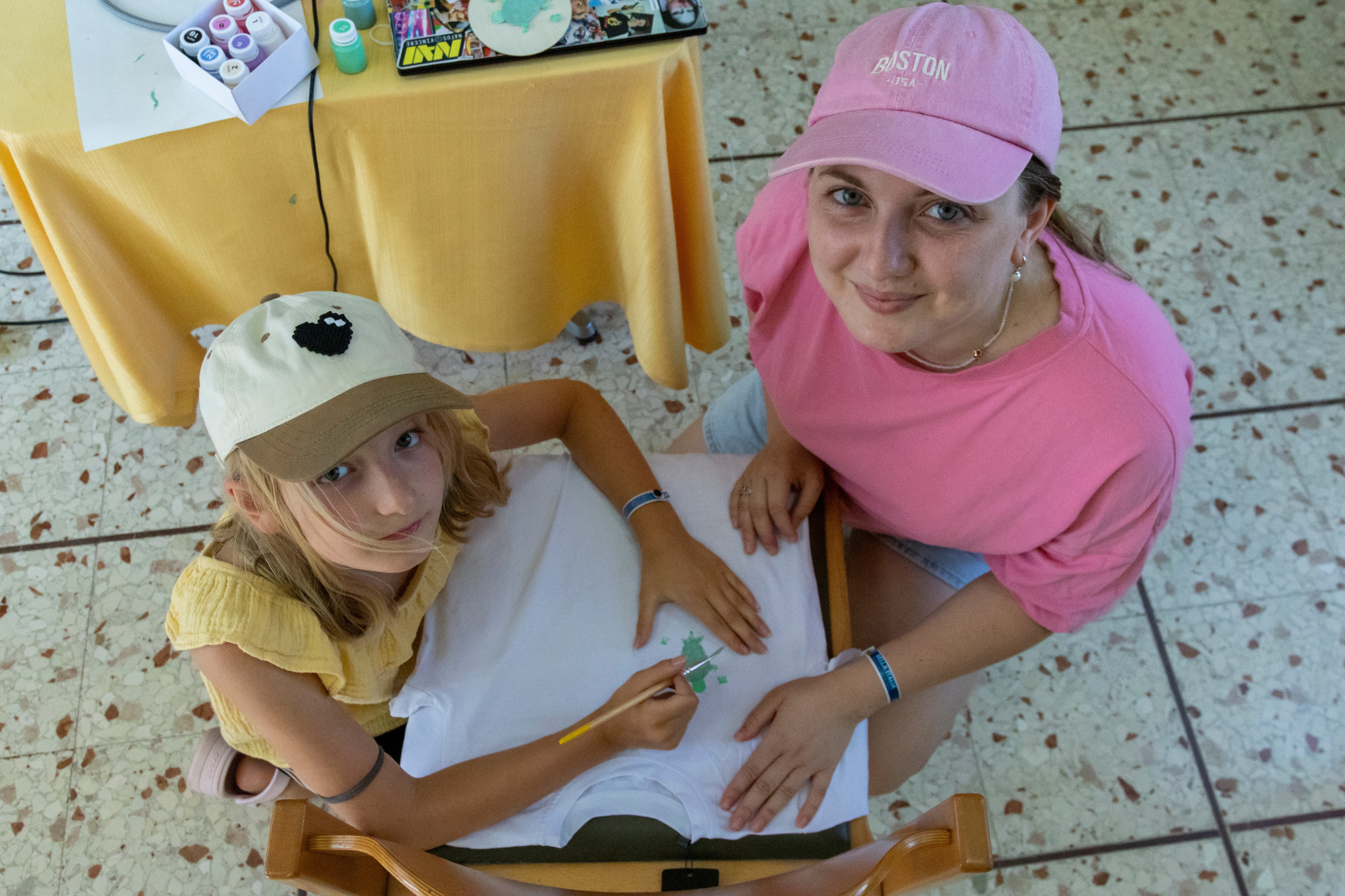 Anastasiia, who runs one of the art programmes, said children often struggle to make friends at the start