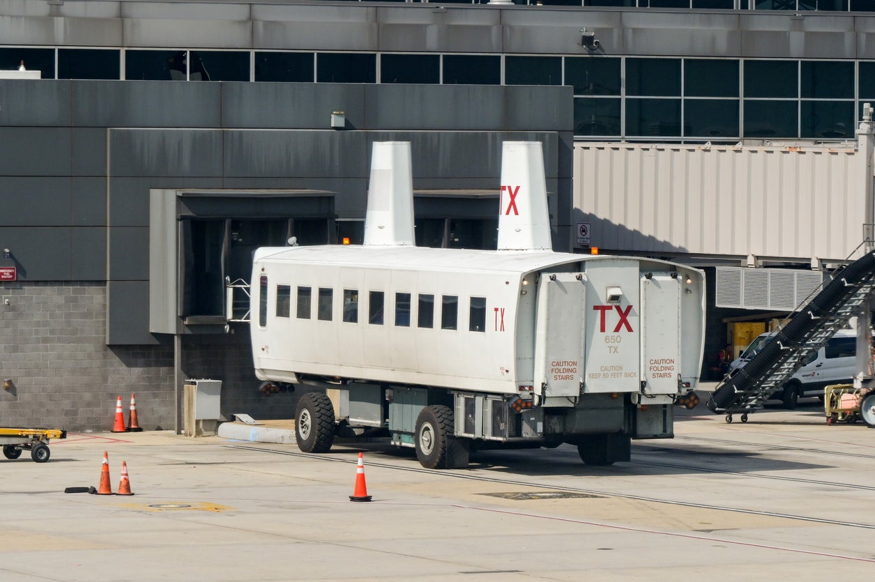 Trump is expected to announce that the $22.5 billion project will mark the end of the transport hub’s widely-loathed mobile lounges, used for shuttling passengers