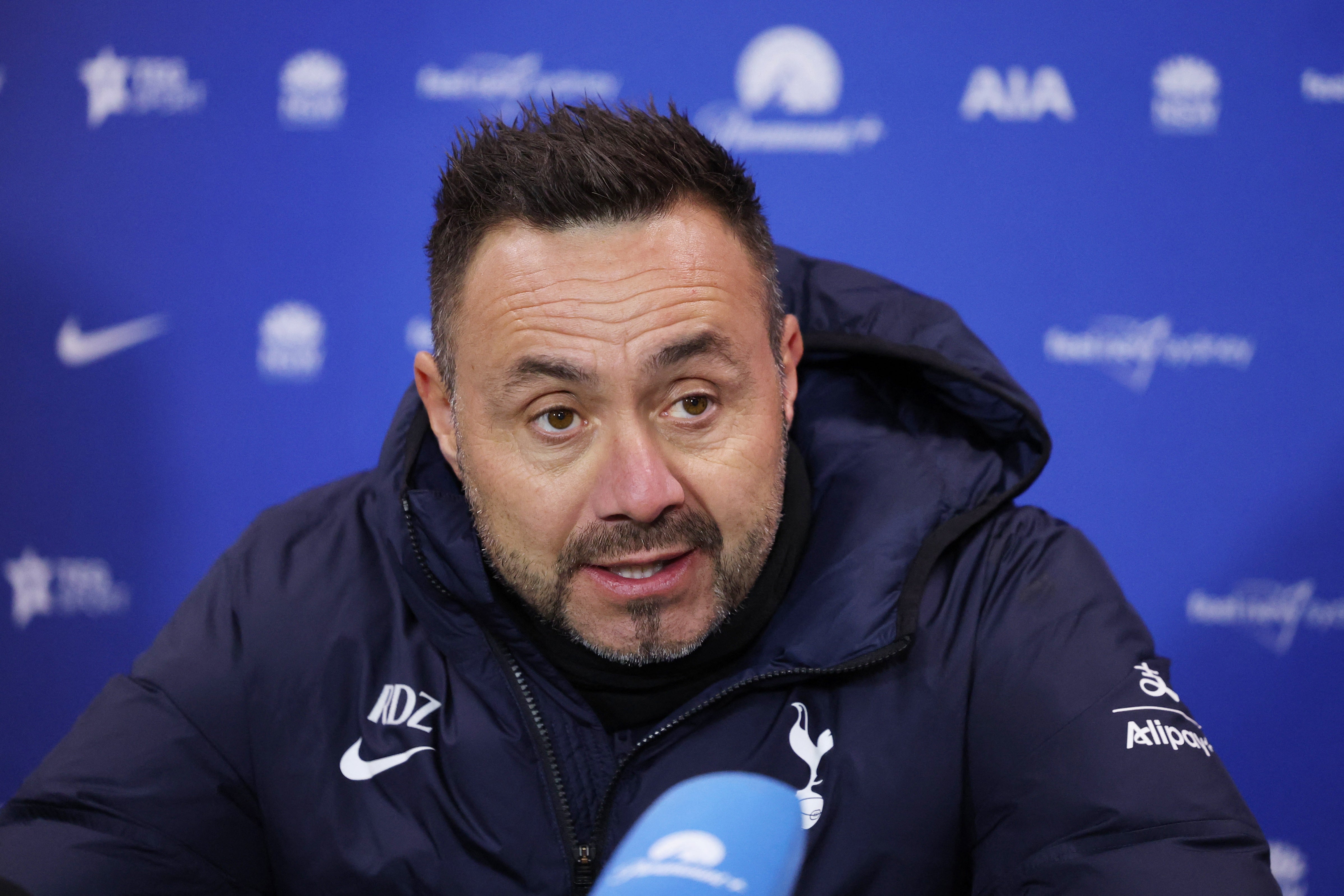 De Zerbi has called on Bergvall to show the 'right spirit' if he wants to stay at Spurs