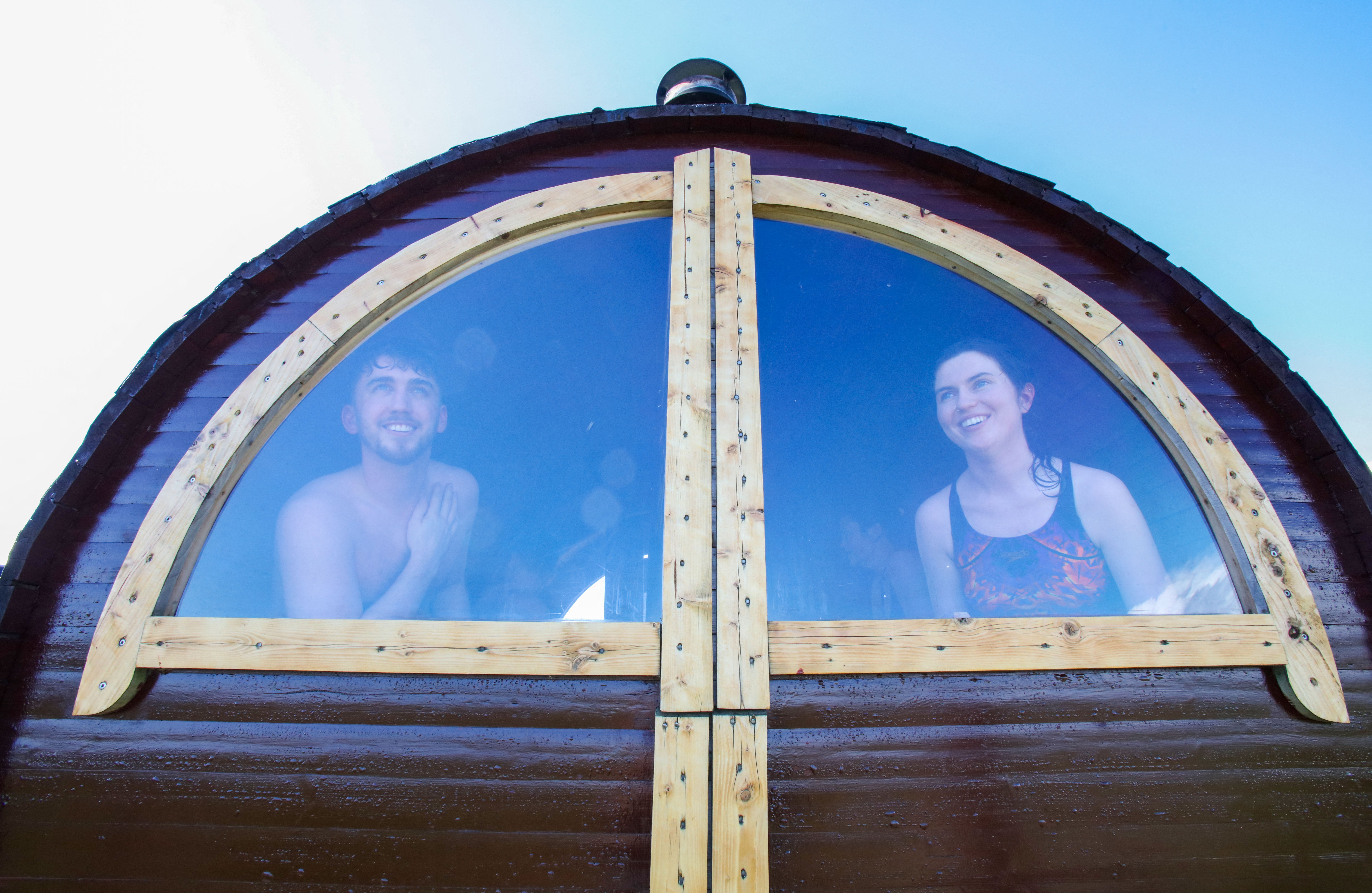 Hundreds more saunas have popped up in the UK this year (AFP/Getty)