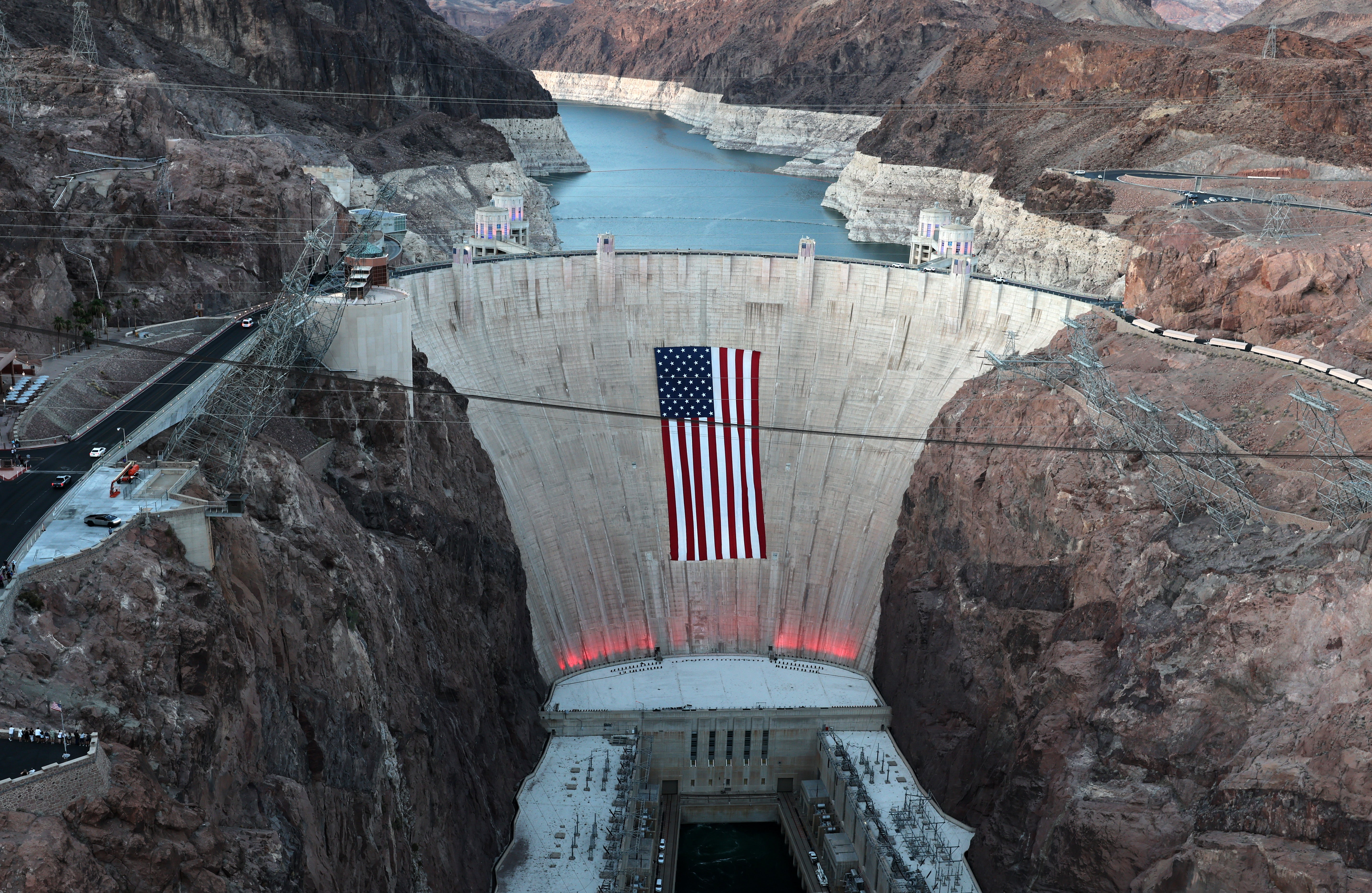 Federal officials say the dam and power plant remain fully operational with no risk to the facility, while safe access continues for site employees