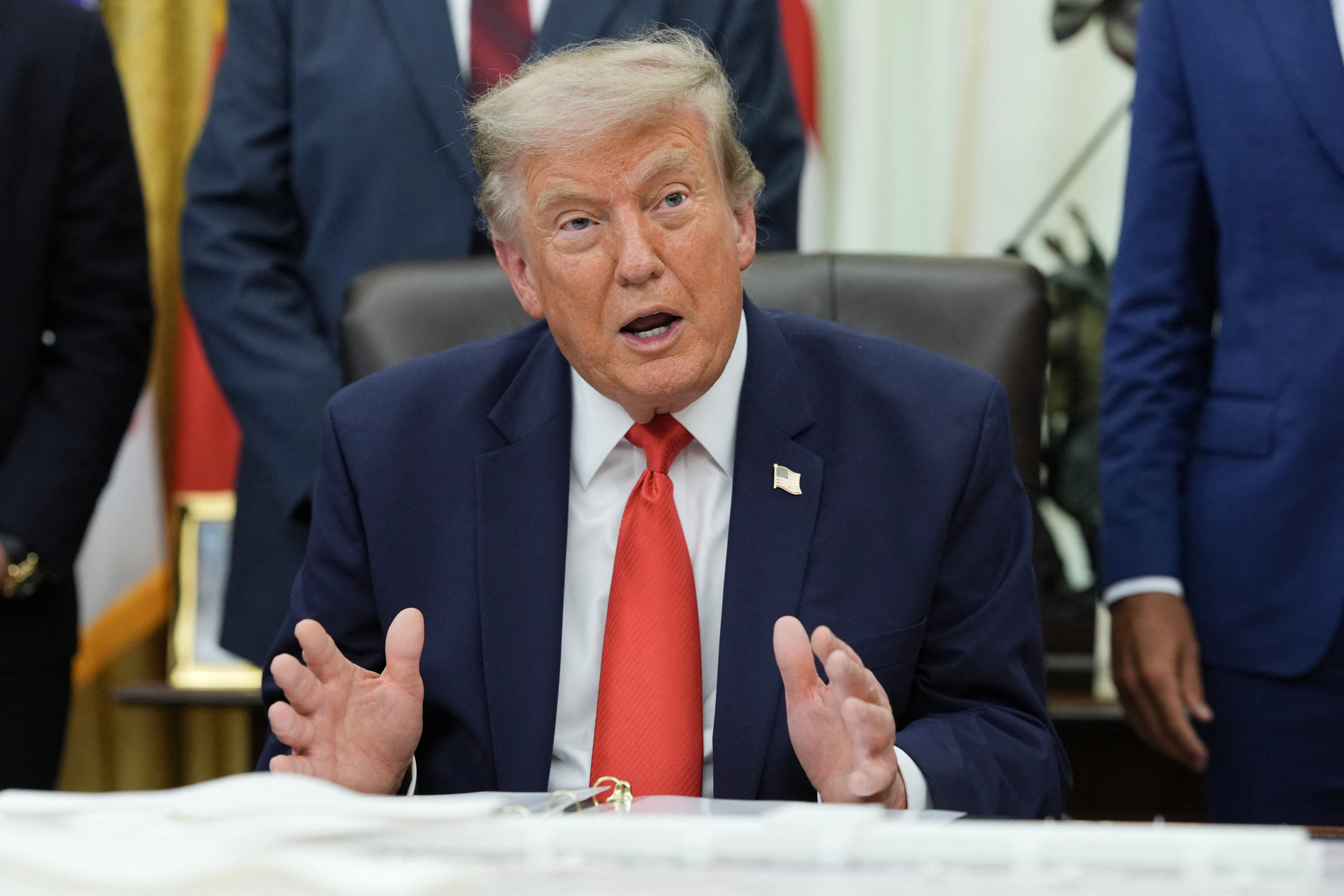 President Donald Trump in July rejected $227 million in federal disaster aid to a group of four Democrat-led states, reportedly even as disaster officials certified the states were facing widespread damage that had triggered government aid in the past