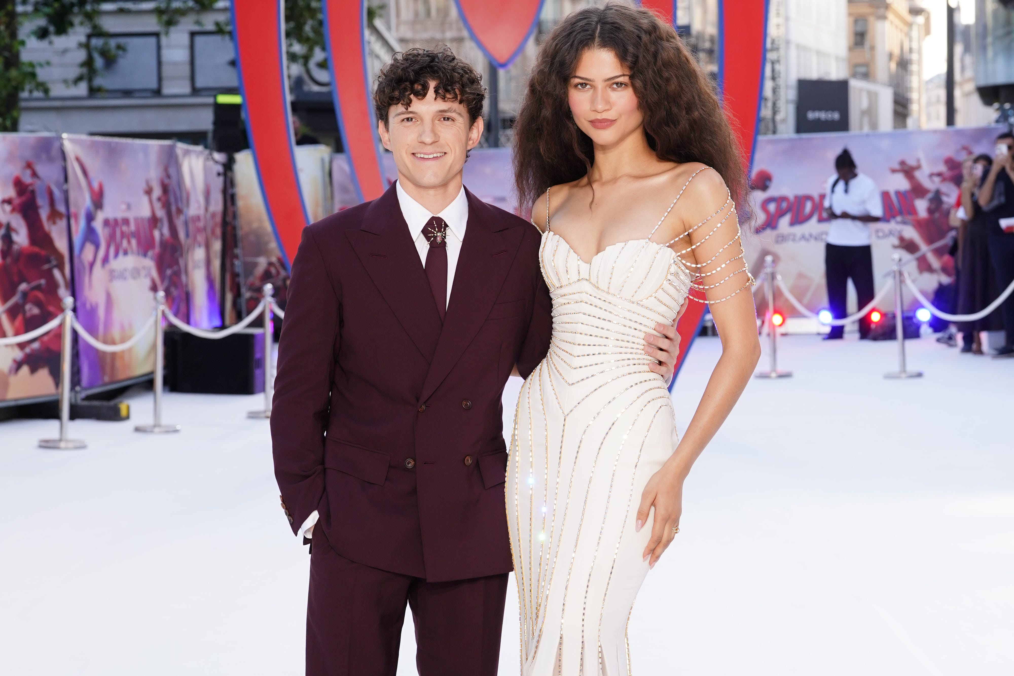 Tom Holland und Zendaya bei der britischen Premiere von Spider-Man Brand New Day im Odeon Luxe, Leicester Square, im Zentrum von London (Ian West/PA)