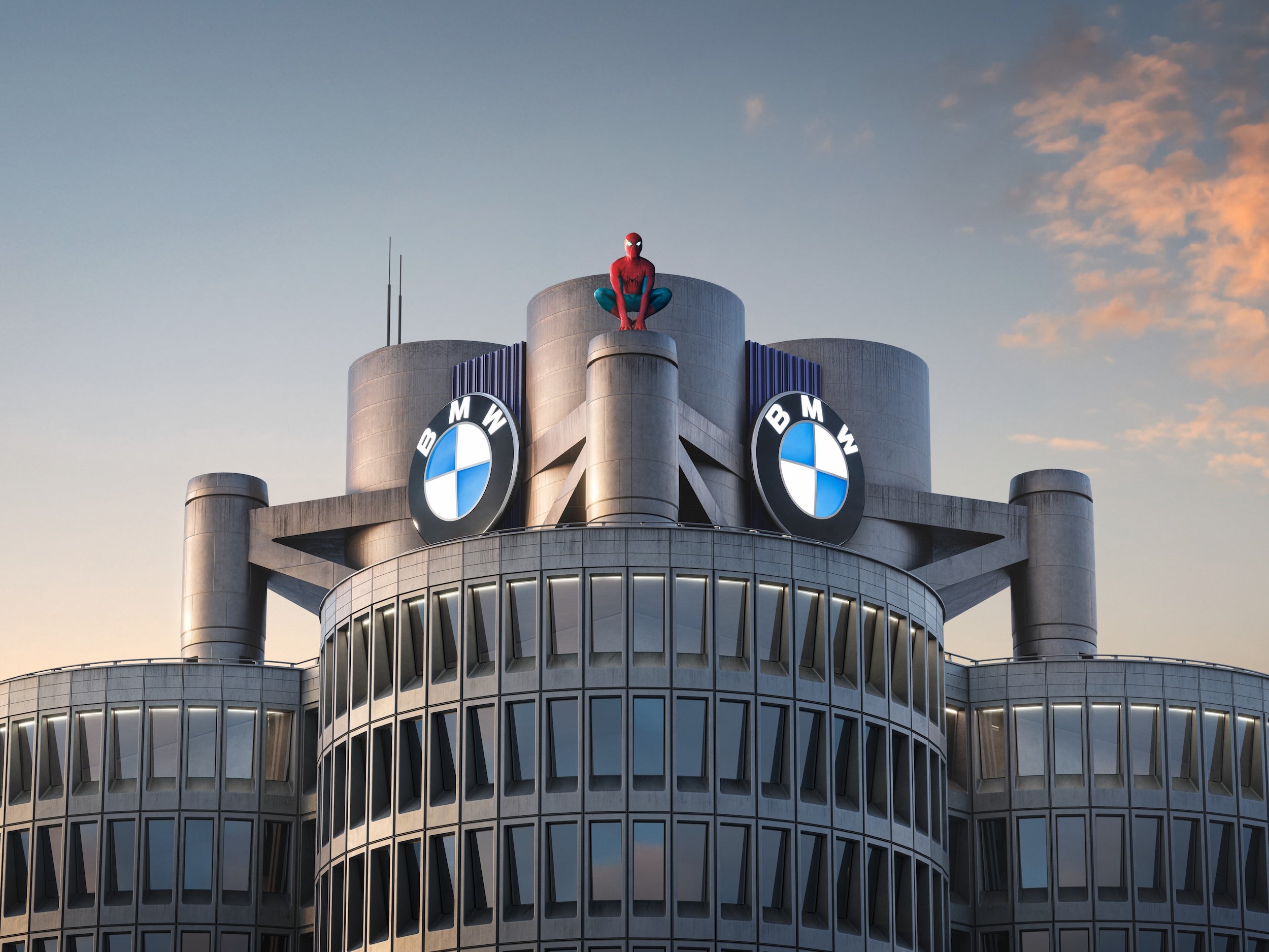 The new Spider-Man movie coincides with the launch of BMW's new technology Neue Klasse models (BMW)