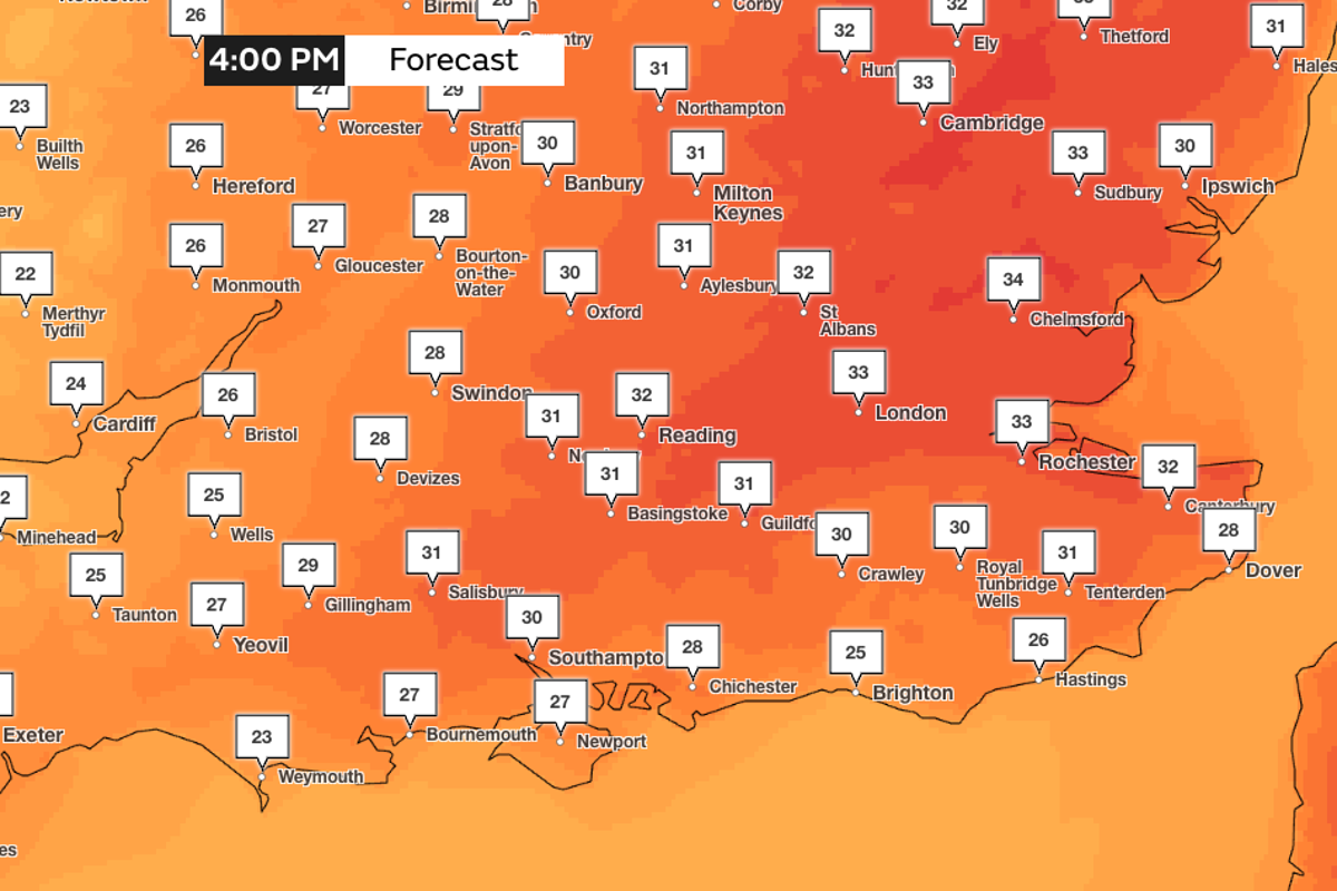 UK heatwave live: Nearly half of England officially declared in drought with temperatures set to hit 34C UK heatwave live: Nearly half of England officially declared in drought with temperatures set to hit 34C