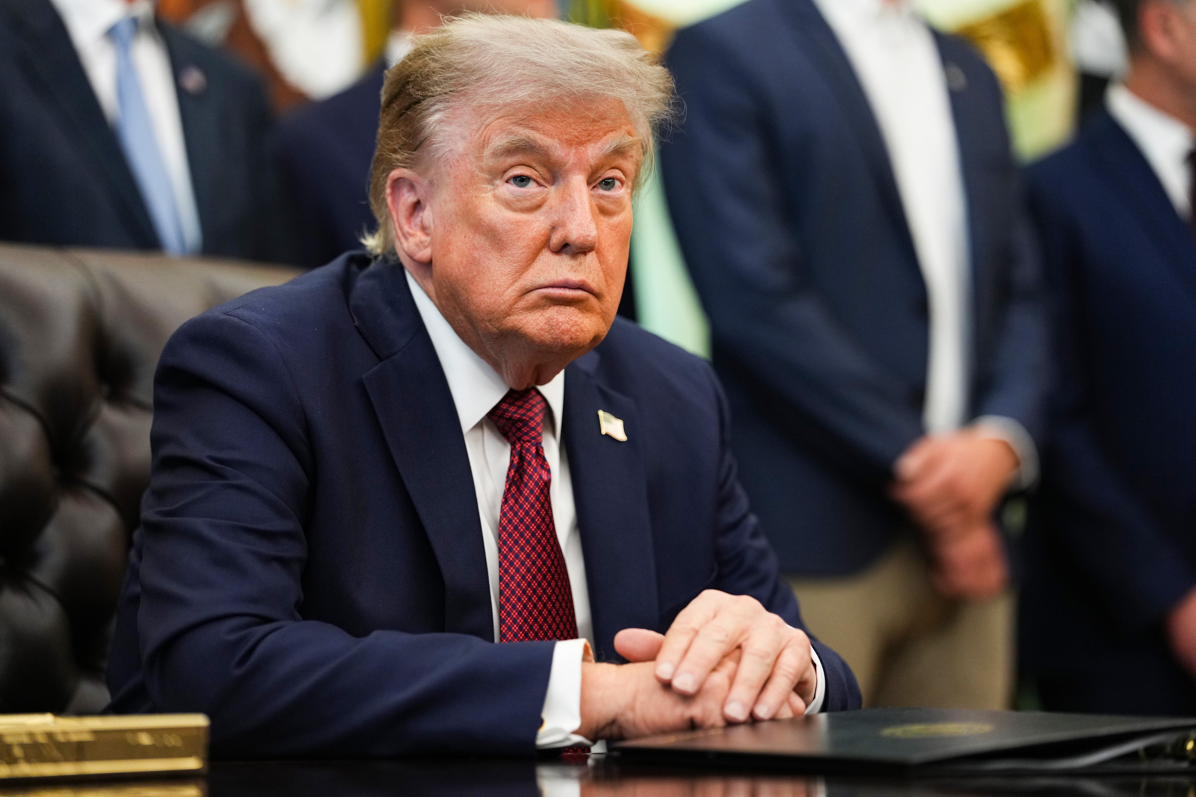 Just 78 percent of Republicans approve of the job Trump is doing, according to a new poll