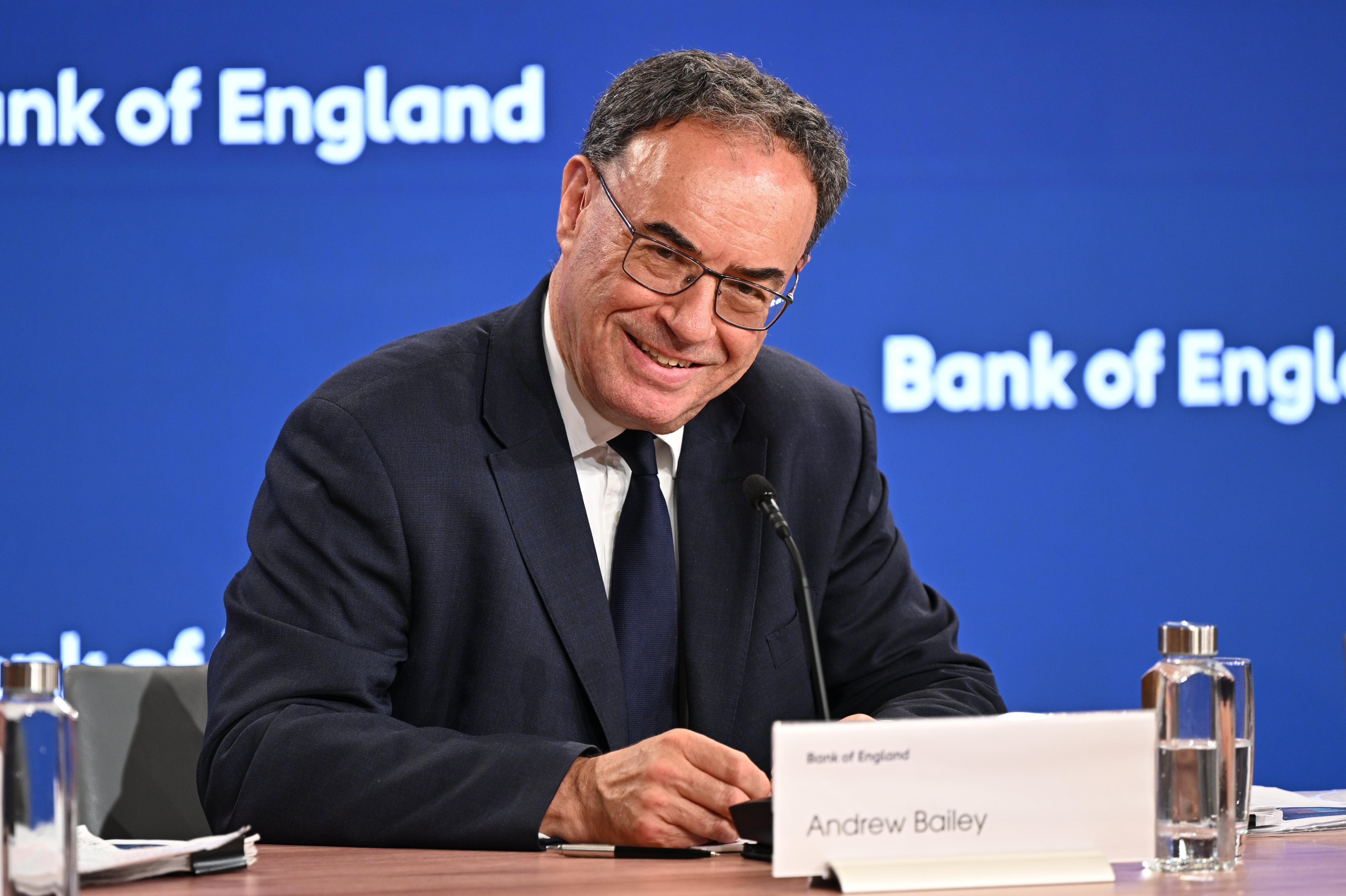 Governor Andrew Bailey will address how hostilities have affected the bank’s outlook (Doug Peters/PA)