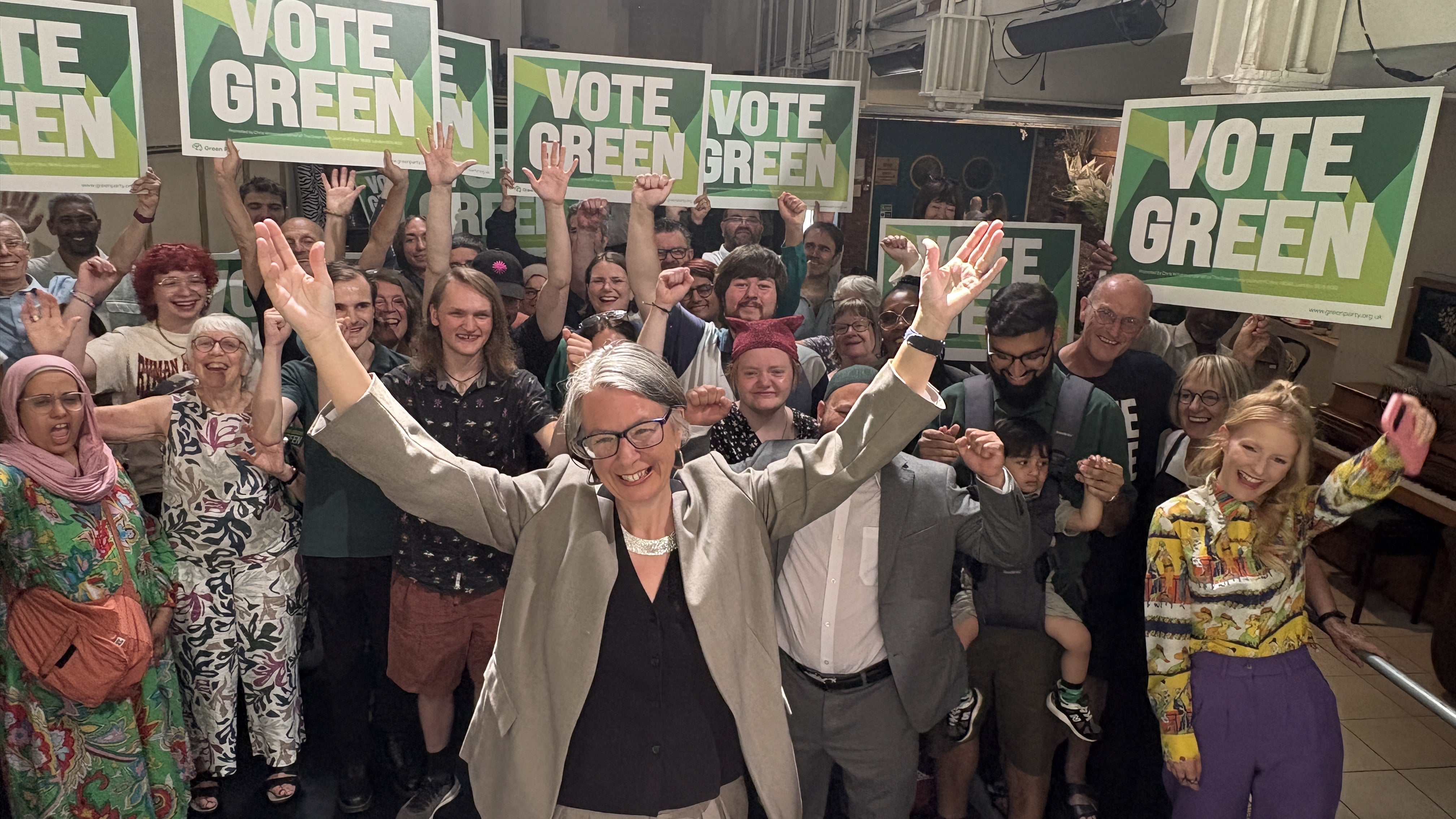 Green Party candidate Geraldine Coggins (Rich McCarthy/PA)