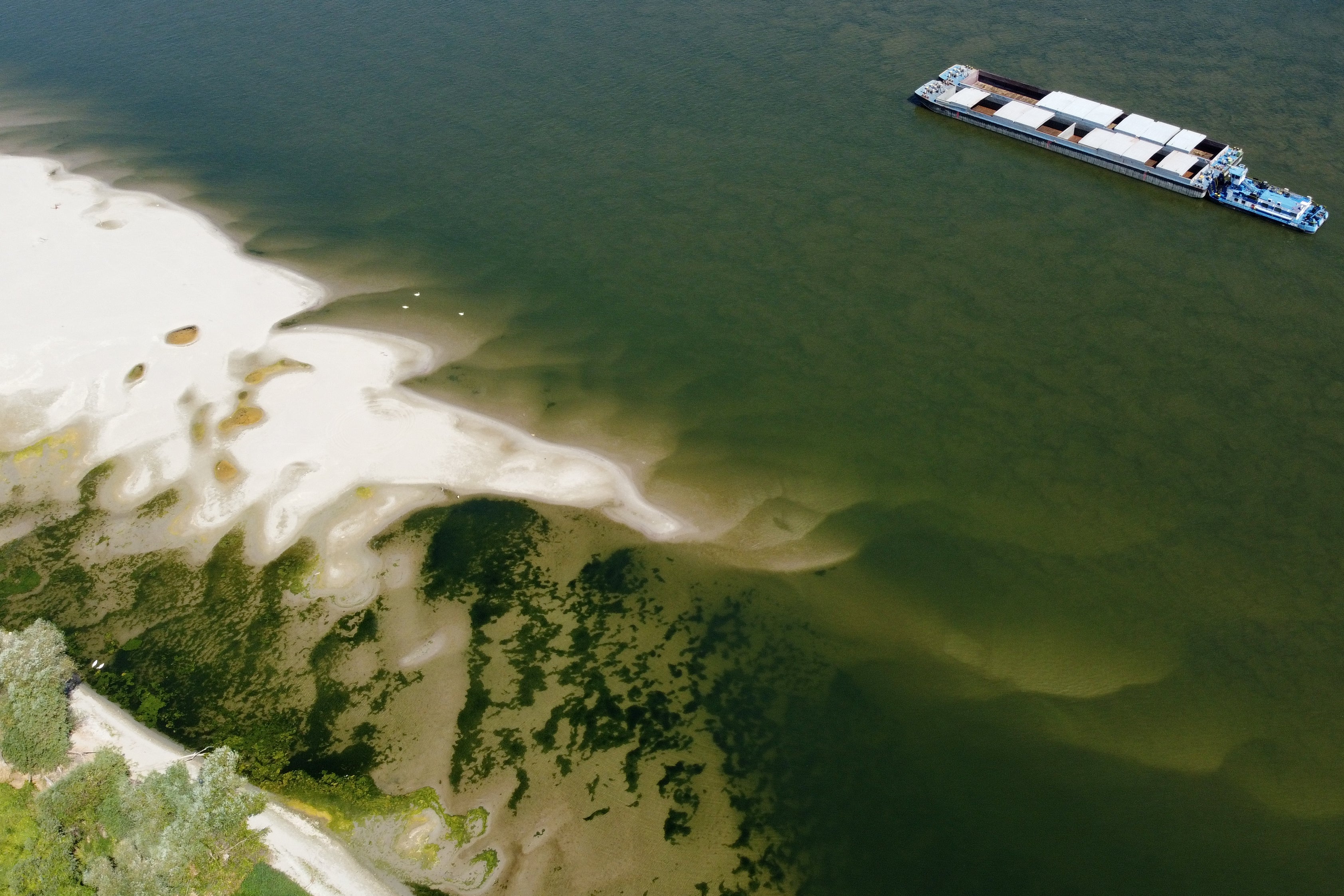 Low water levels have also affected traffic on the Danube in Serbia