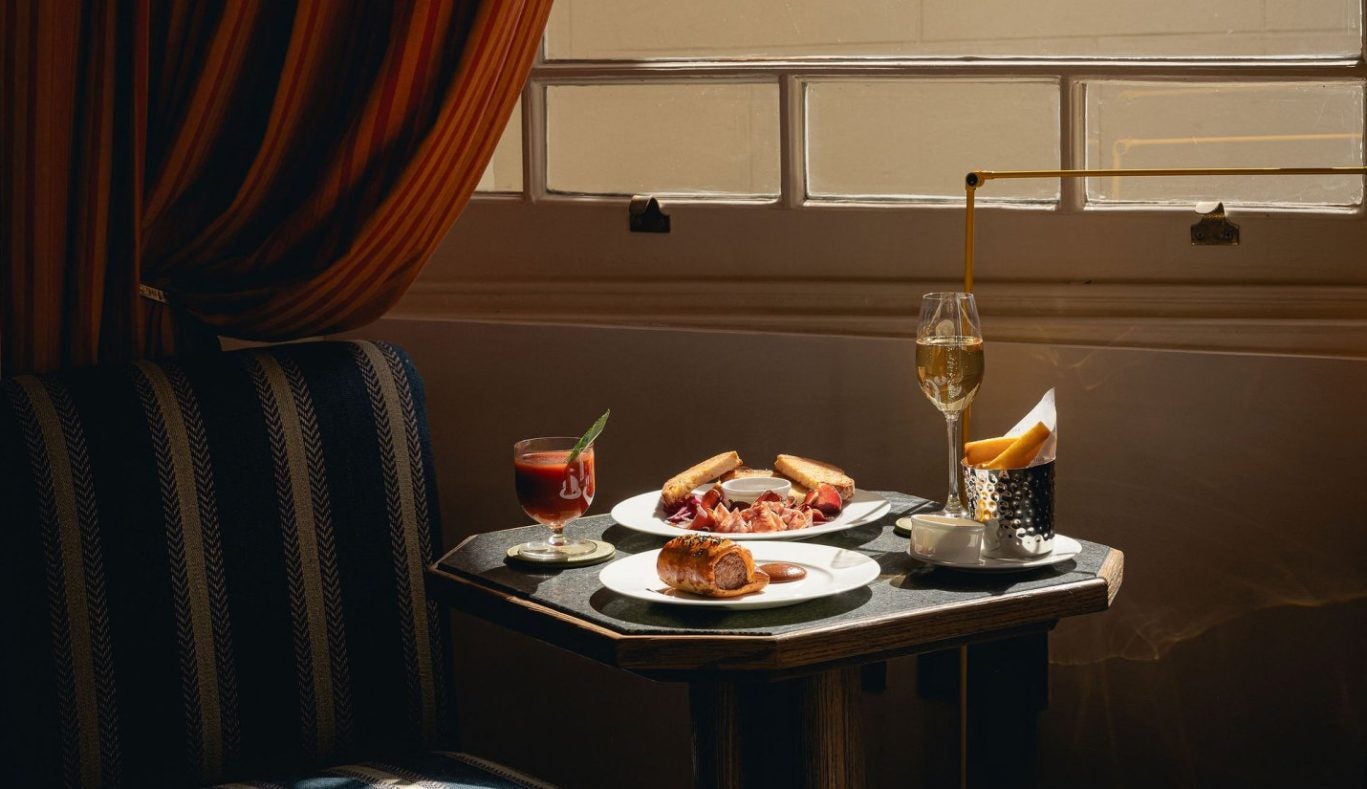 Snacks and drinks are served in The Parlour