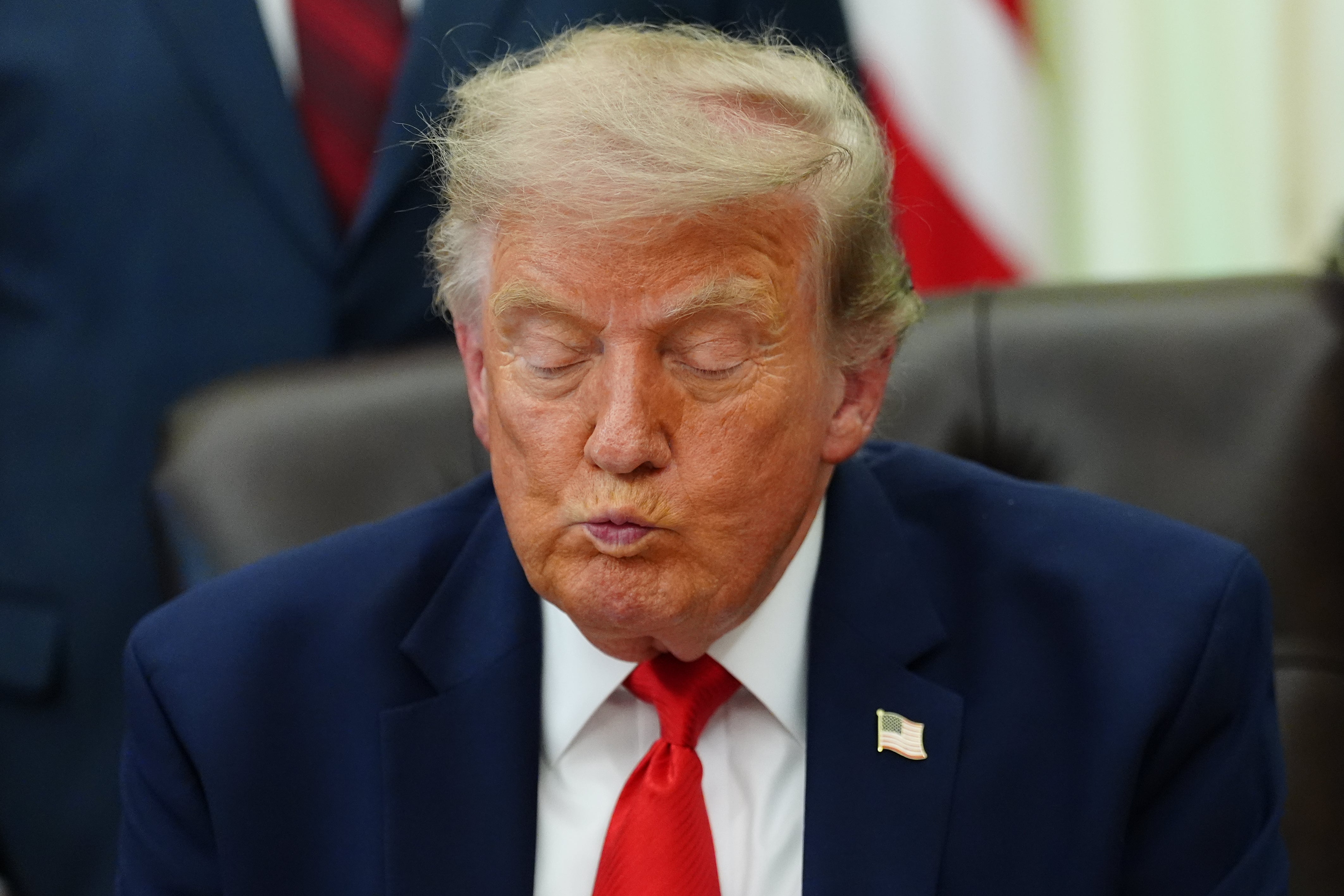 President Donald Trump had threatened retaliation against Iran after they launched a missile strike against US forces