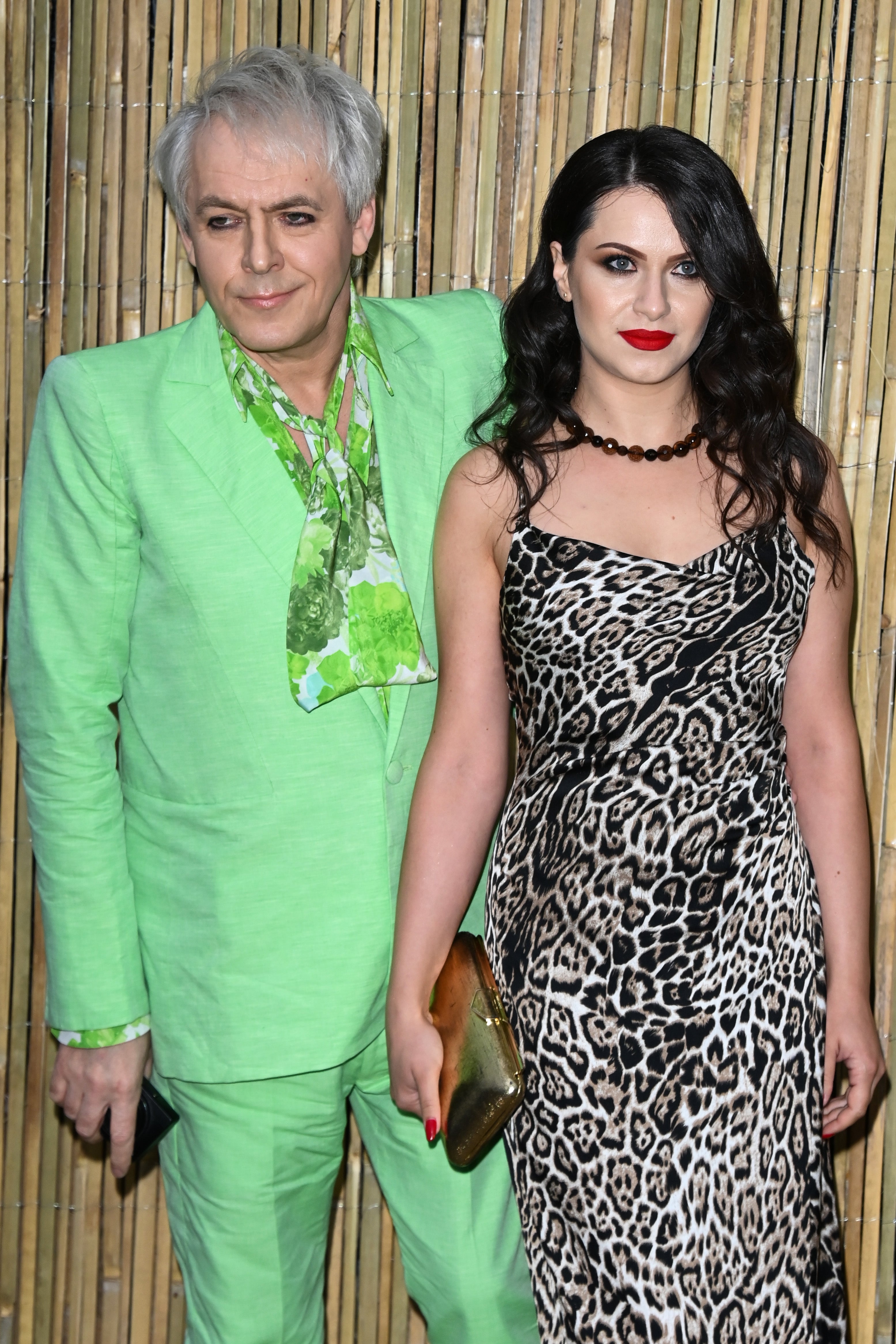 No blue jeans:L Nick Rhodes and Alexandra Stama at The Serpentine Gallery Summer Party, 2023