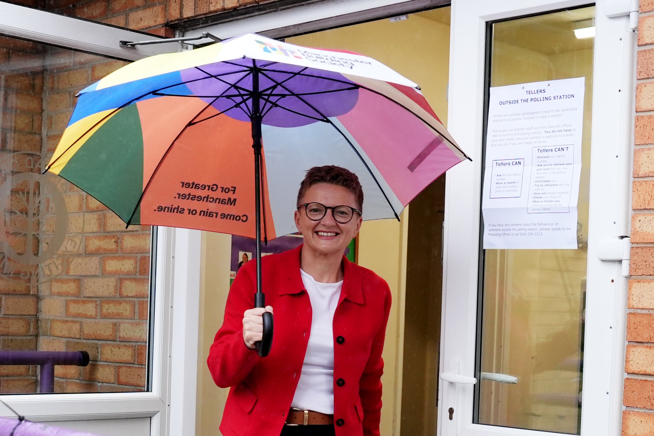 Bev Craig, the Labour Party candidate, is currently the leader of Manchester City Council (Annabelle Lee-Ellis/PA)