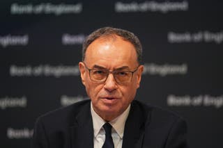Governor of the Bank of England Andrew Bailey (Carl Court/PA)