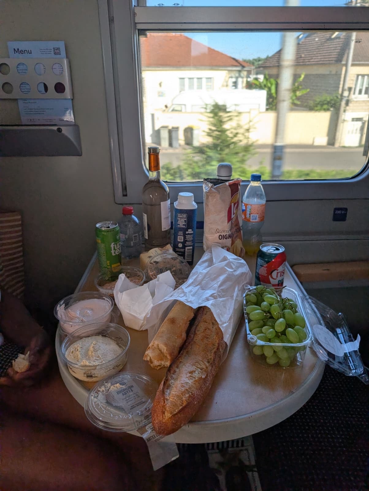Remember to pack snacks before you board the train