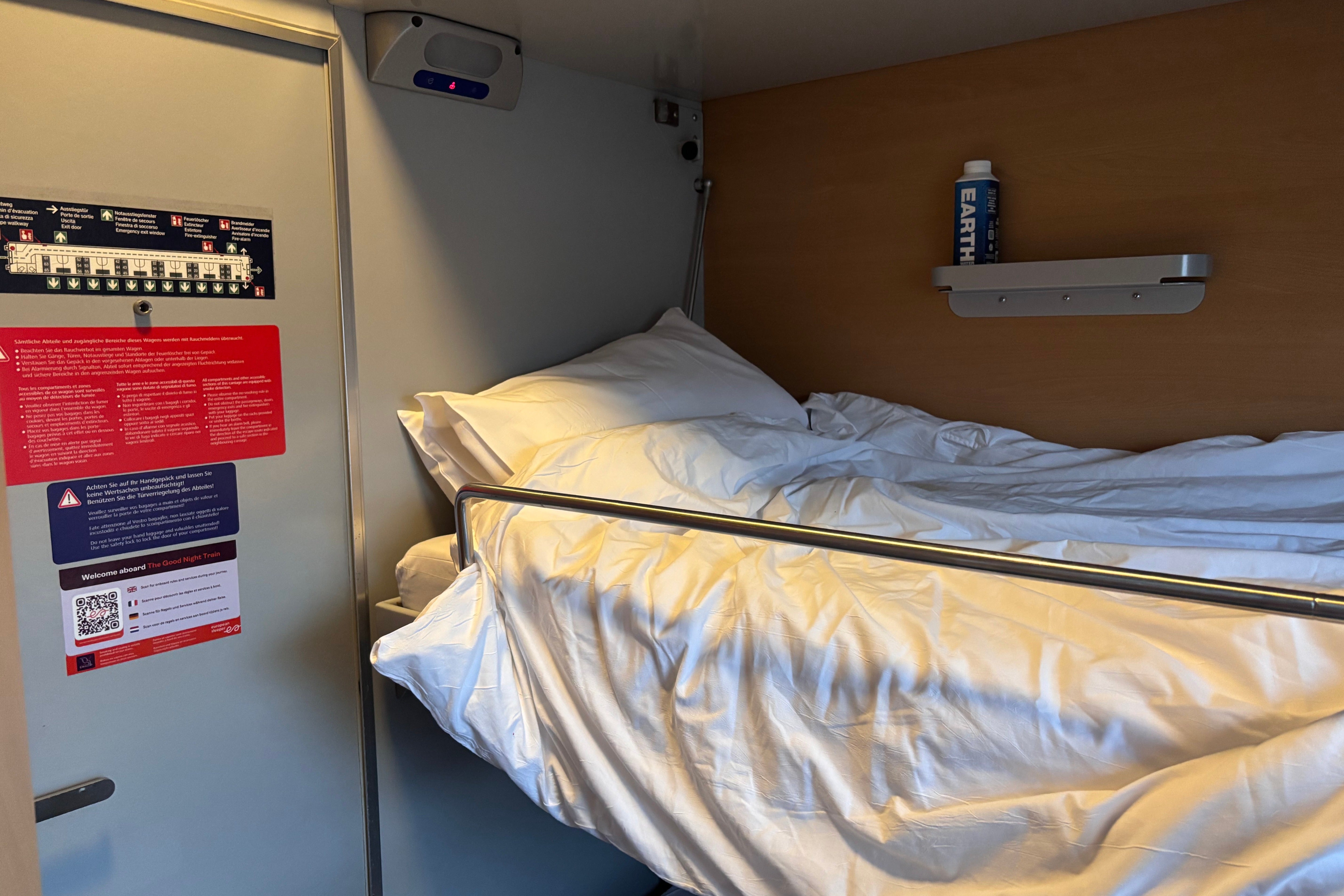 A Comfort Plus cabin on the sleeper train (Natalie Wilson)
