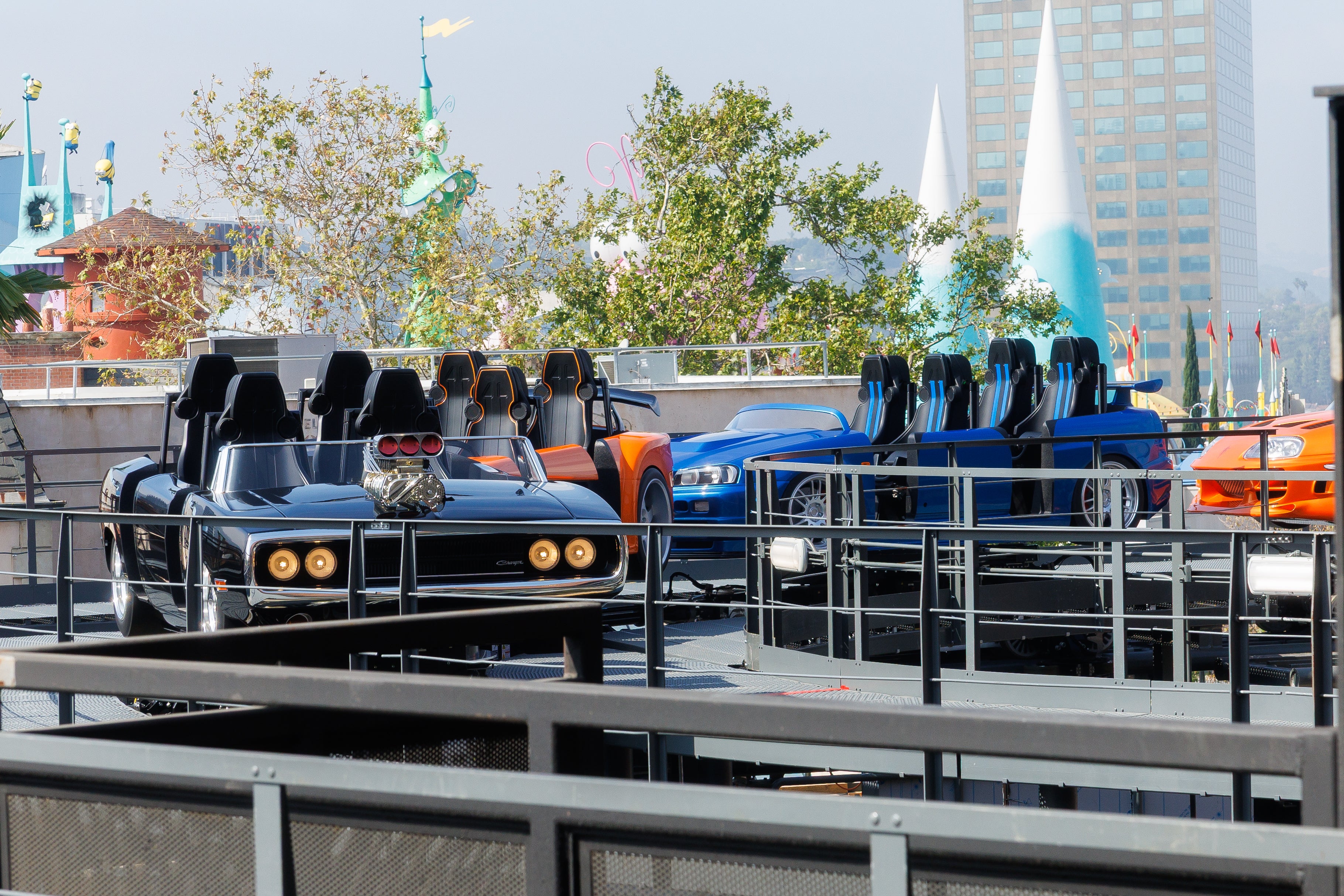 Universal Studios Hollywood’s new Fast & Furious ride features rotating vehicles moving at speeds up to 72 mph