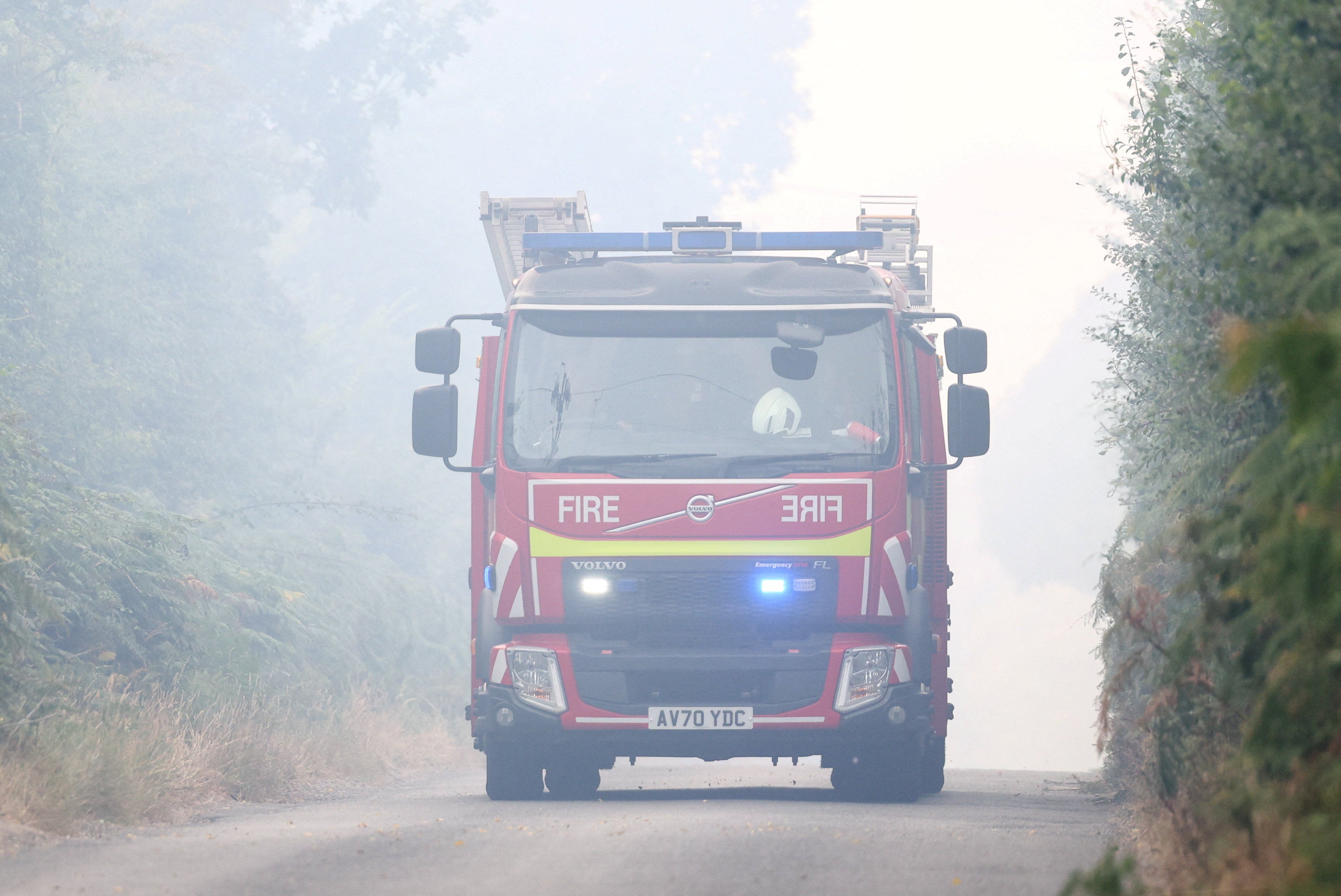 Some 18 fire engines are at the scene