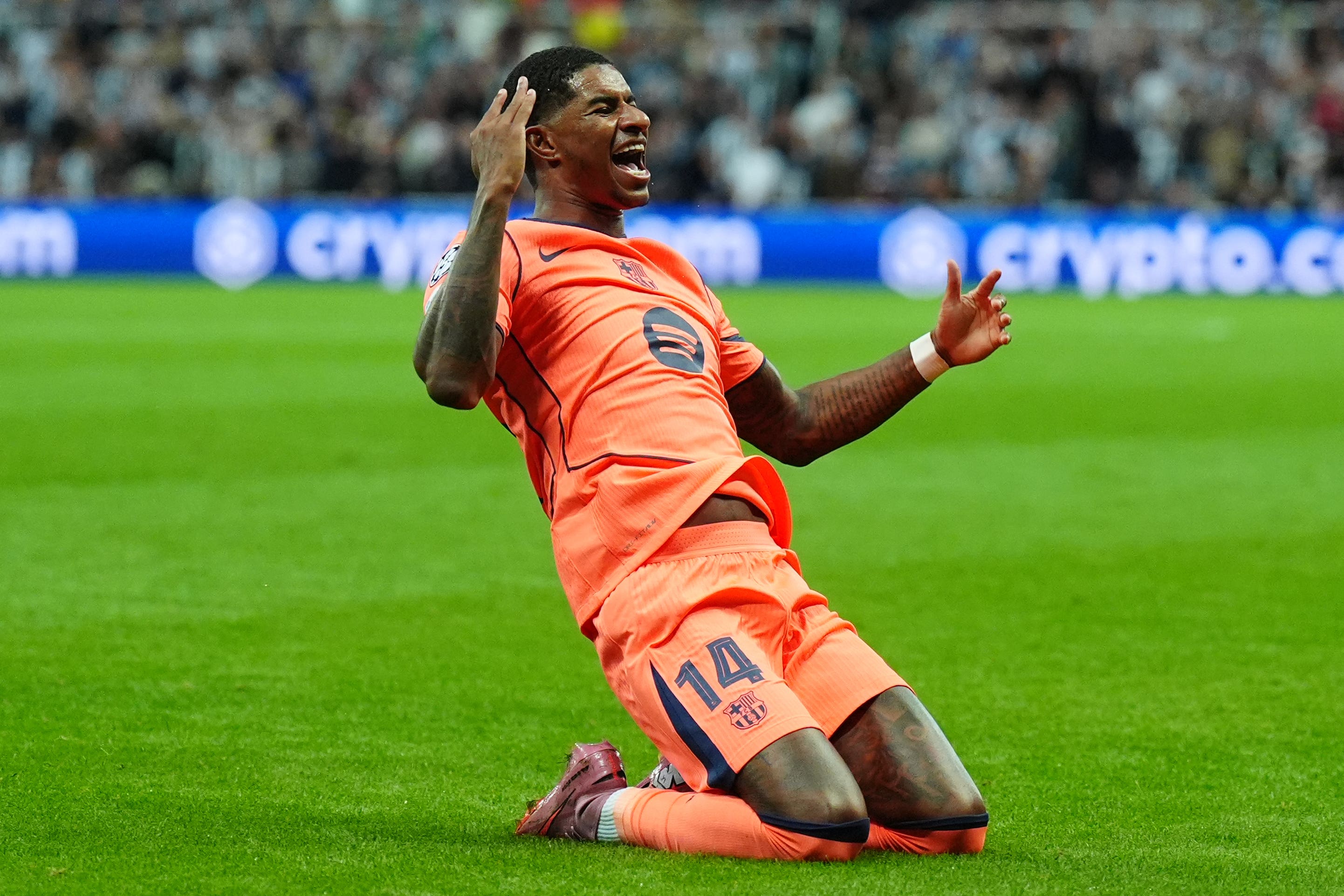 Marcus Rashford thanked Barcelona after the end of his loan spell (Owen Humphreys/PA)