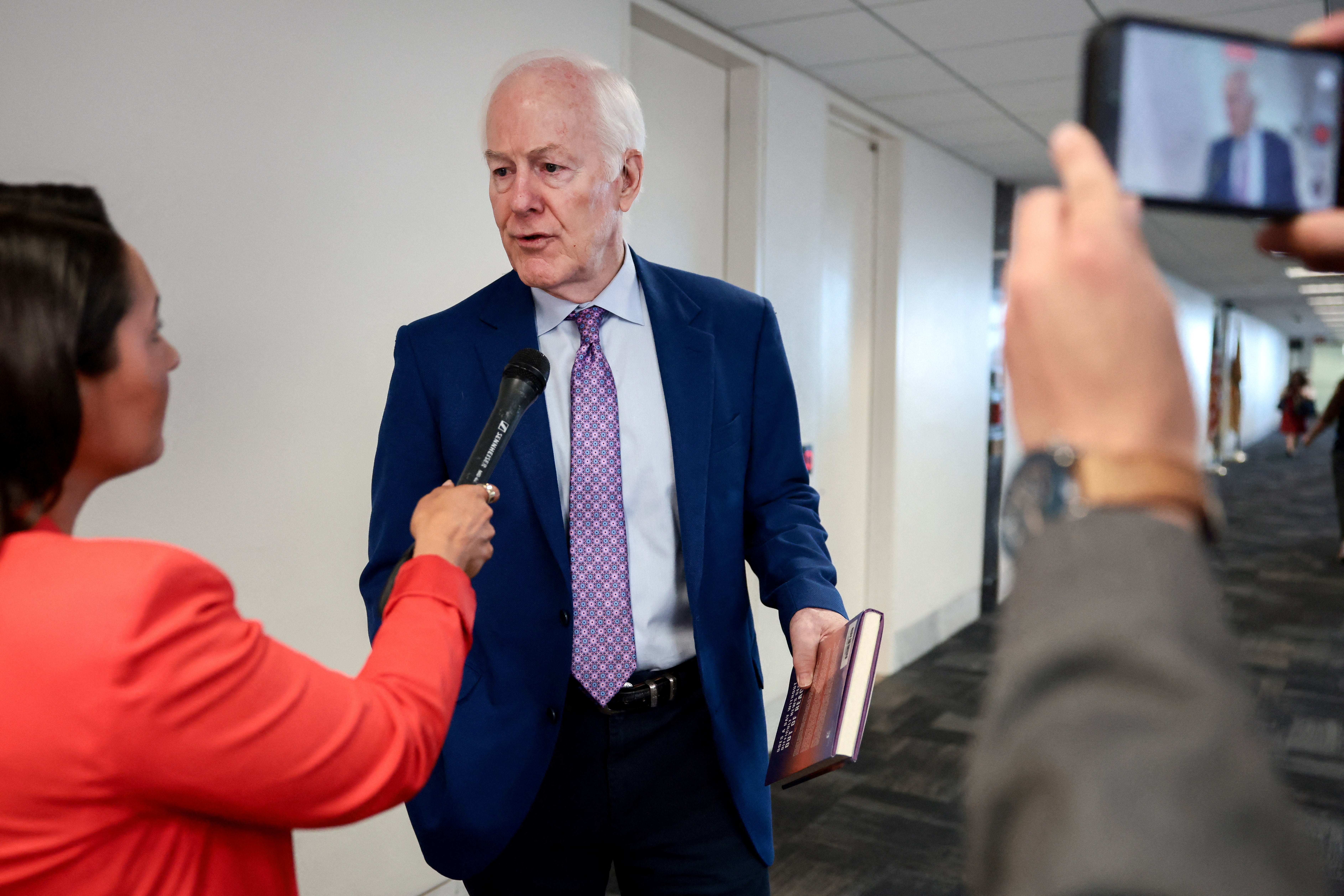 John Cornyn said Thursday that he was ready to tank Todd Blanche's nomination