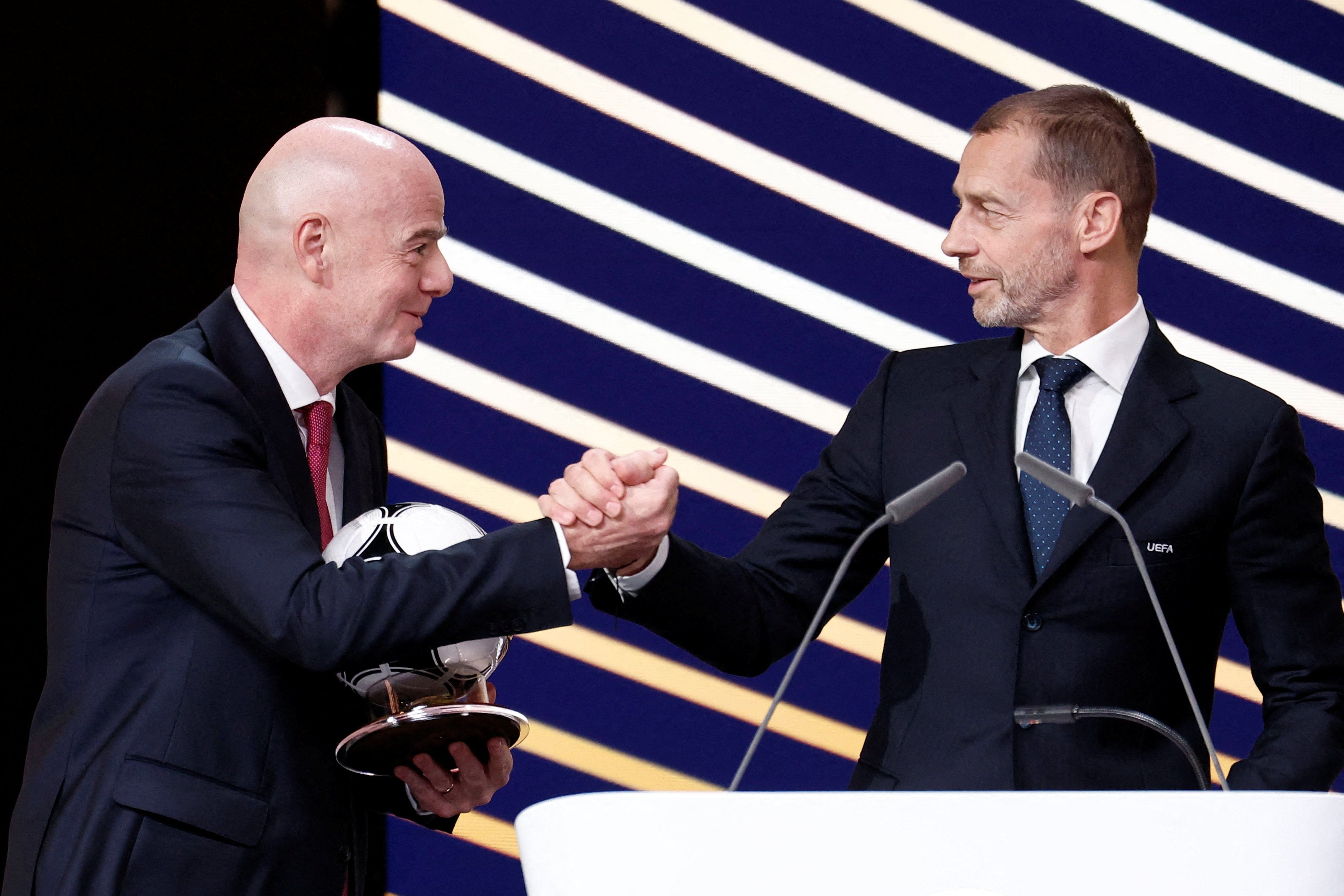 Uefa president Aleksander Ceferin has made a power play (Reuters)