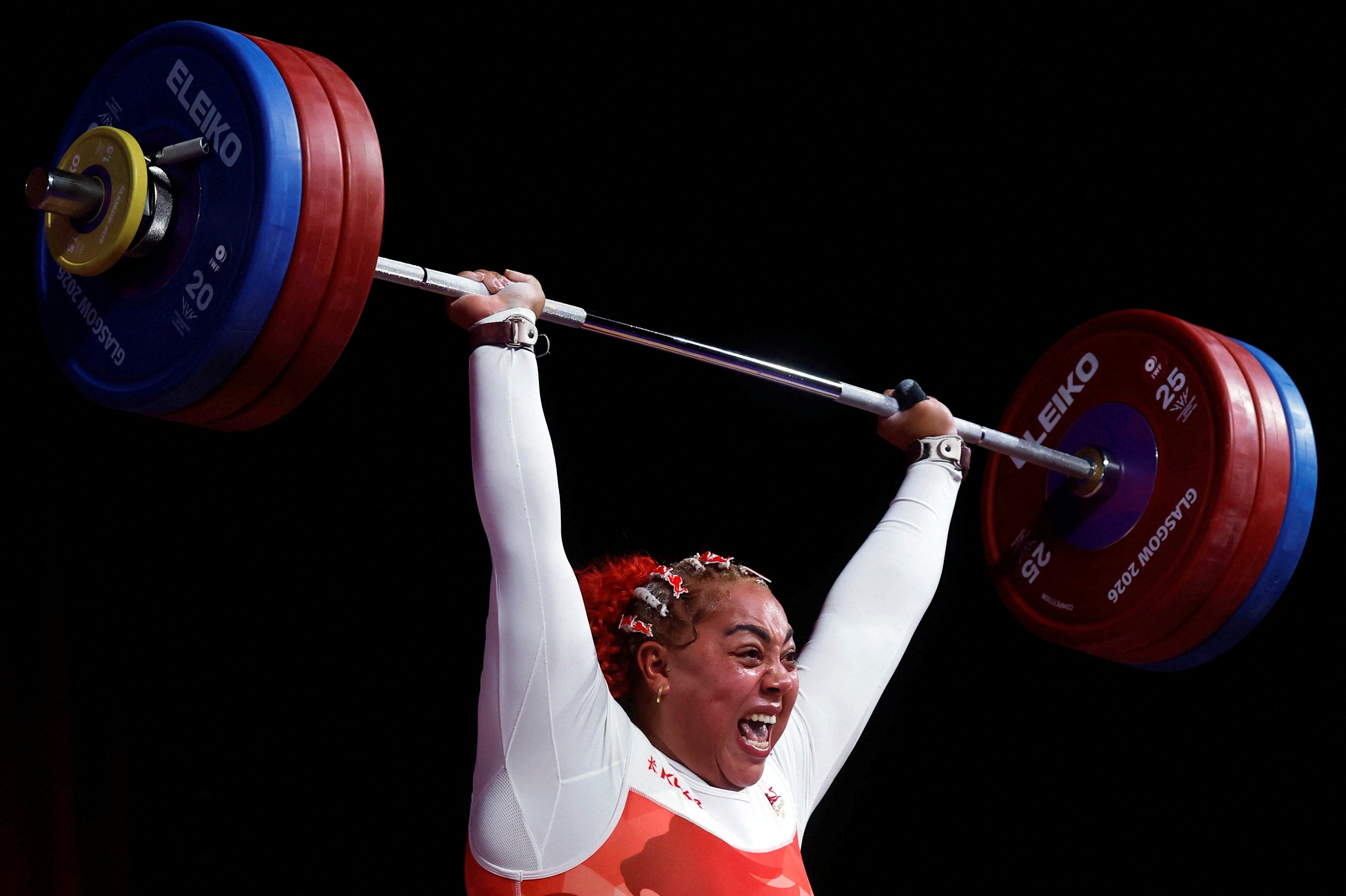 Emily Campbell broke the Commowealth Games record on her way to gold in Glasgow (Reuters)