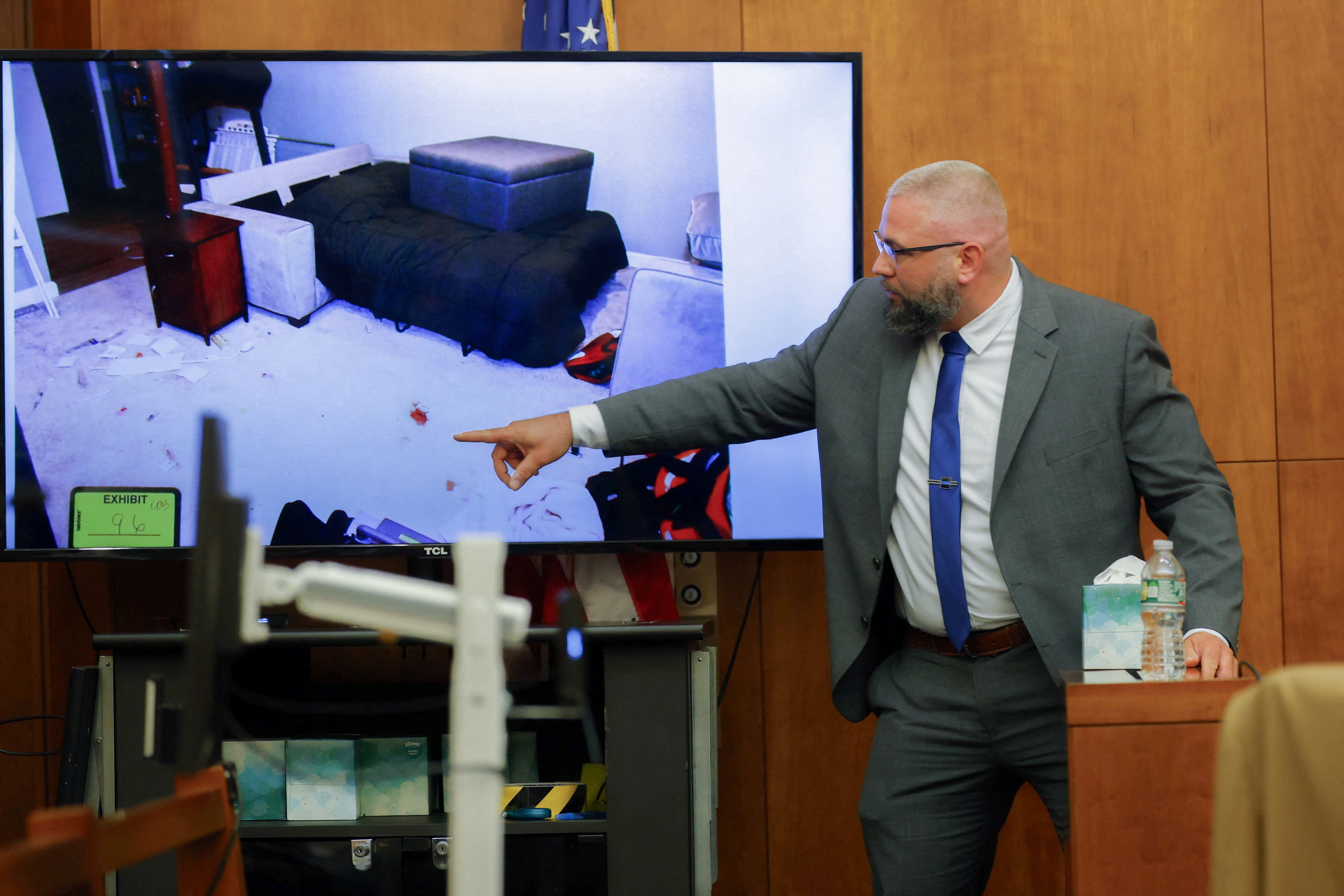 Hall said they arrived to find Patrick Clancy yelling for help from behind the home