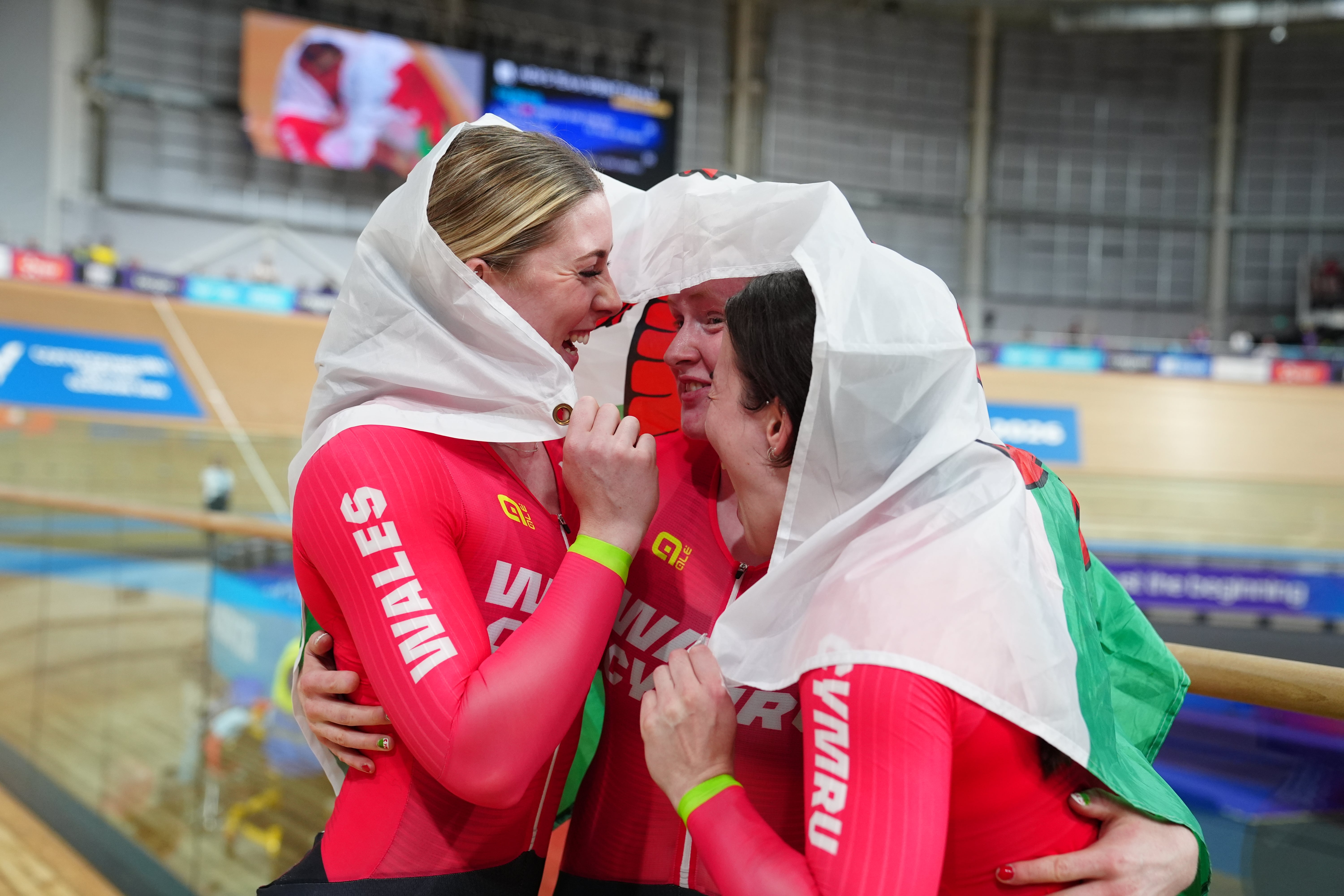Wales took gold in the velodrome