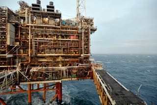 BP has been producing oil in the North Sea for 60 years (Andy Buchanan/PA)