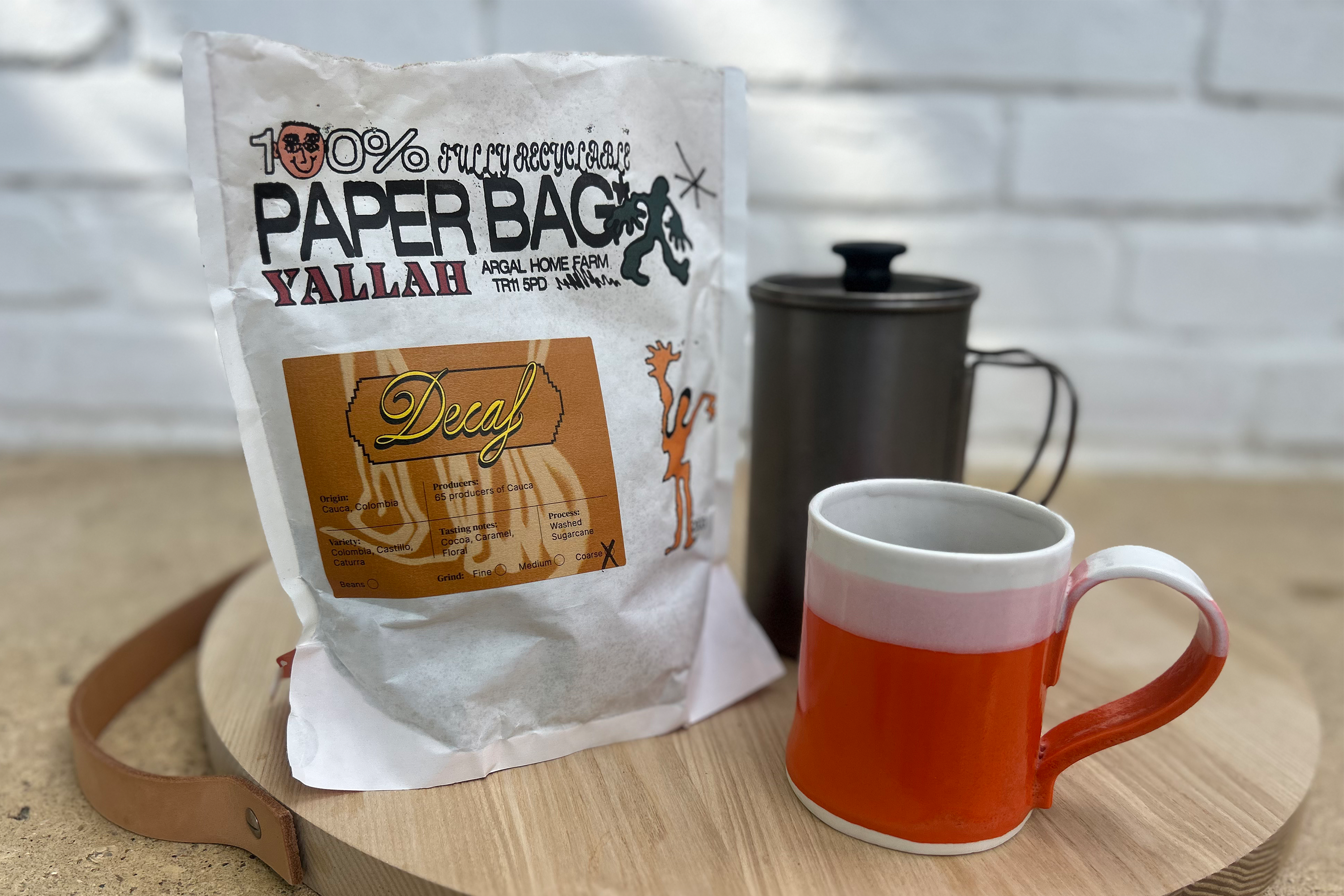 The brand aims to reduce its carbon footprint when distributing the coffee (Emma Henderson/The Independent)