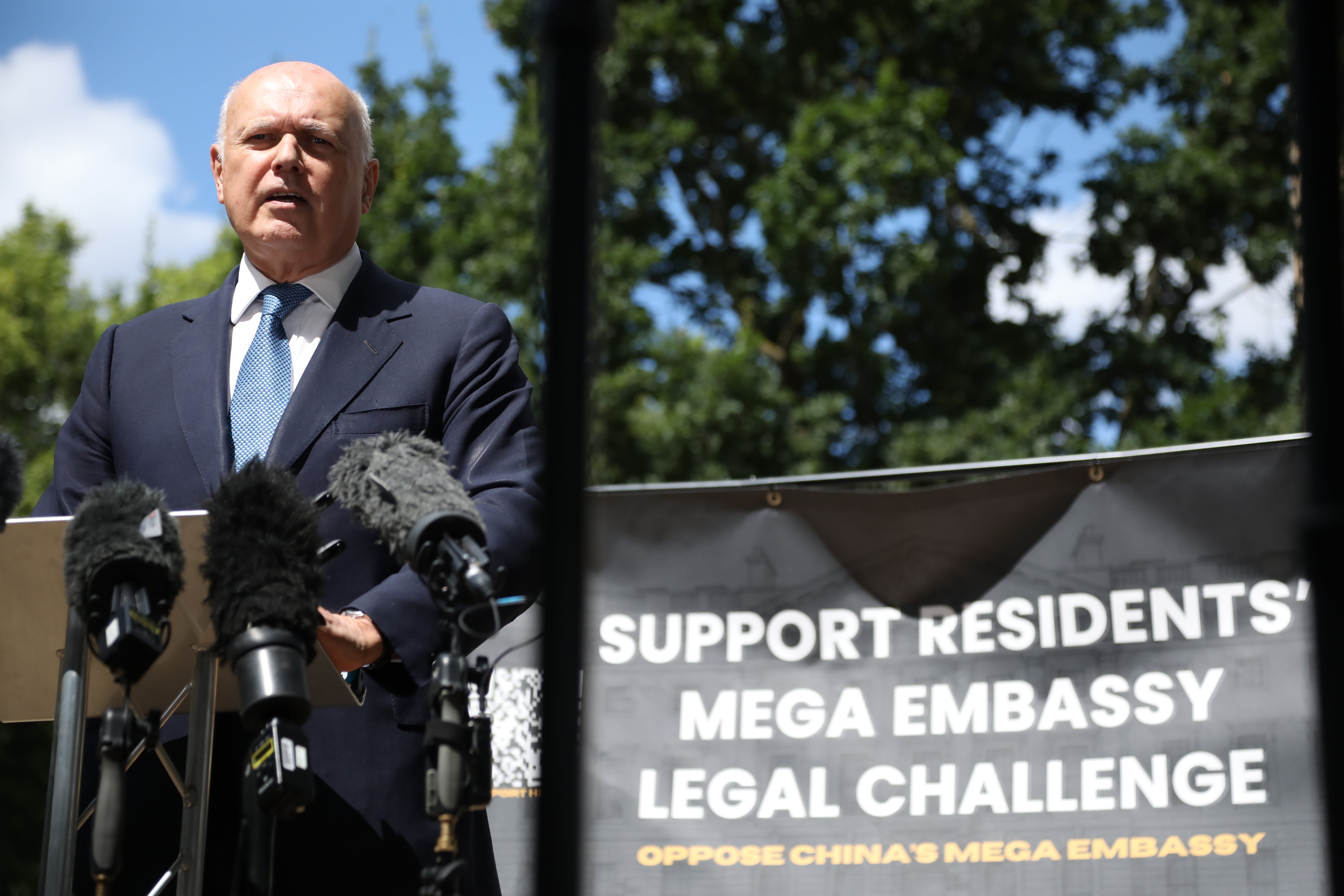 Iain Duncan Smith said he intends to speak to the new prime minister about the UK’s policy on China (Getty)