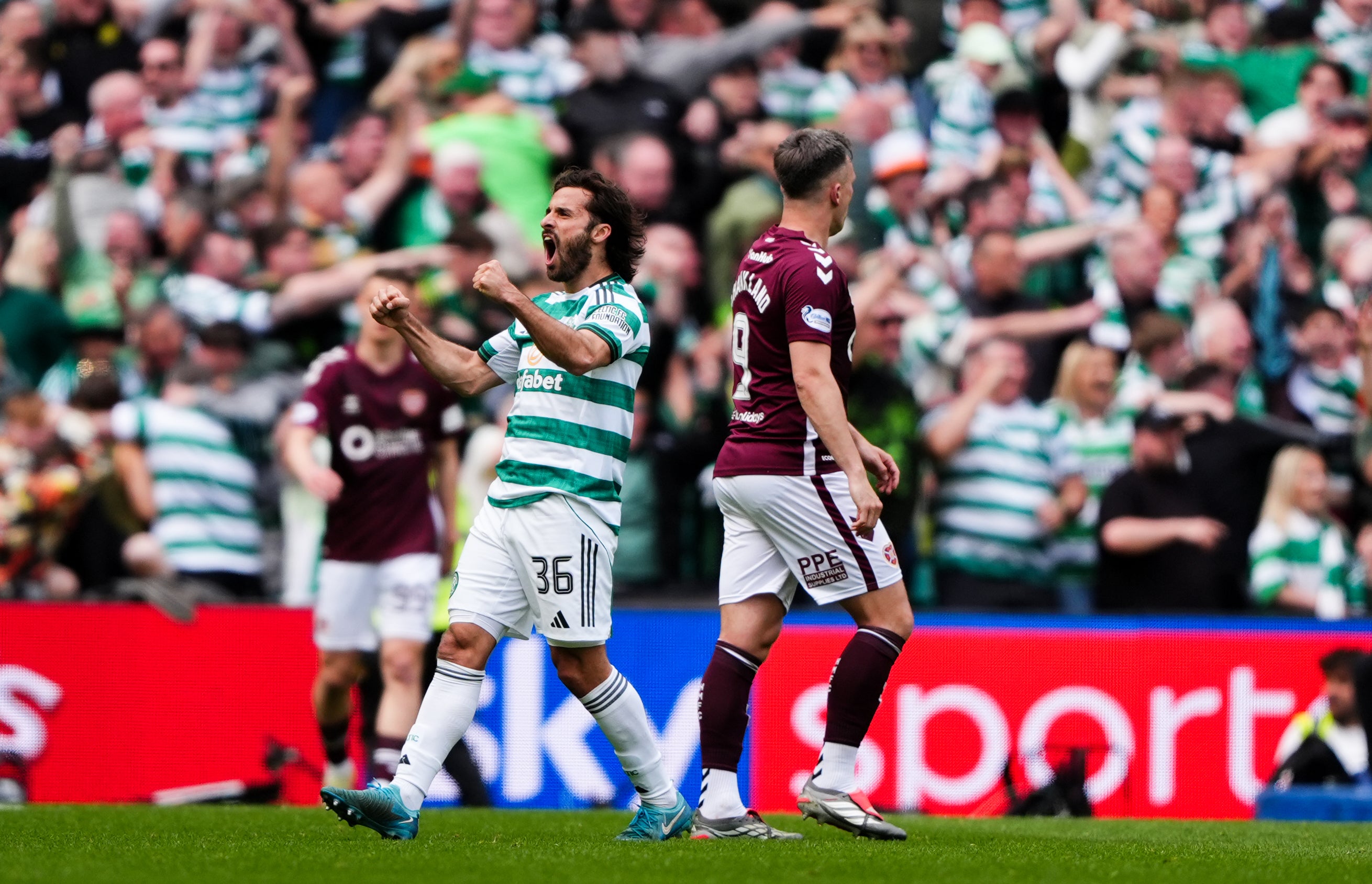 Hearts were pipped to the title by Celtic (Andrew Milligan/PA)