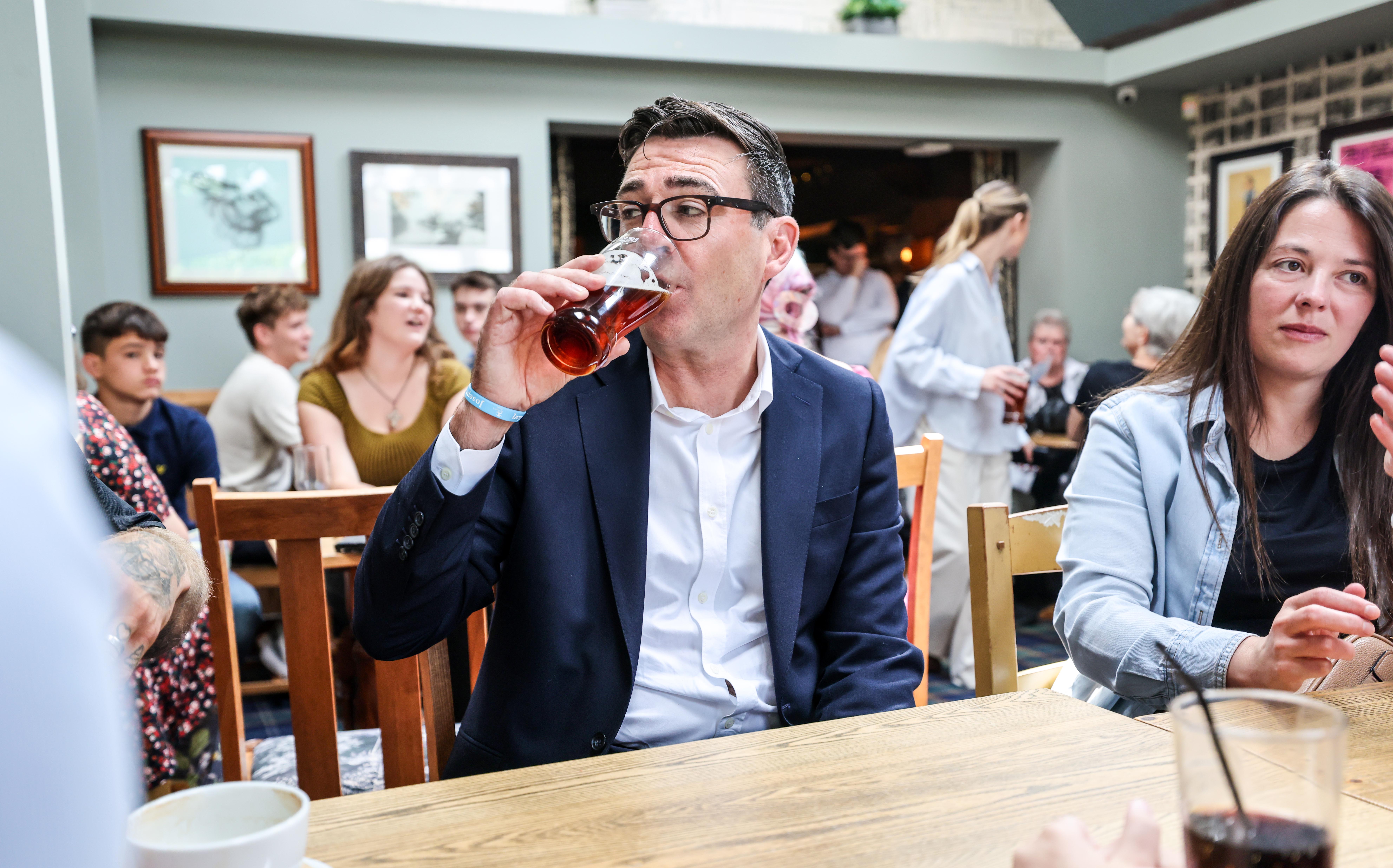 Additional spending will be required to fund some some of Burnham’s early policy announcements, such as reduced business rates for pubs (Getty)