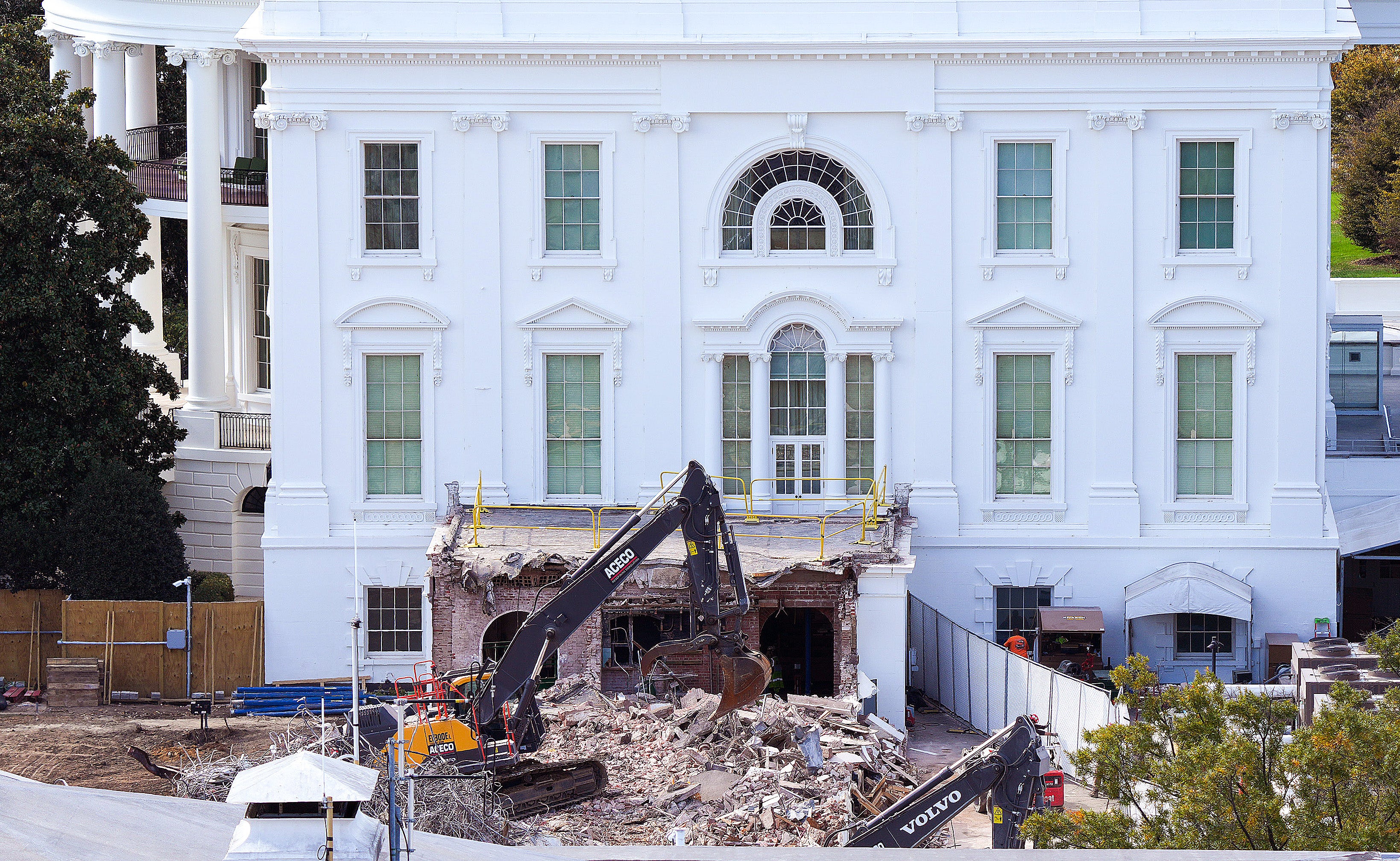 The White House is exempt from the historic preservation rules