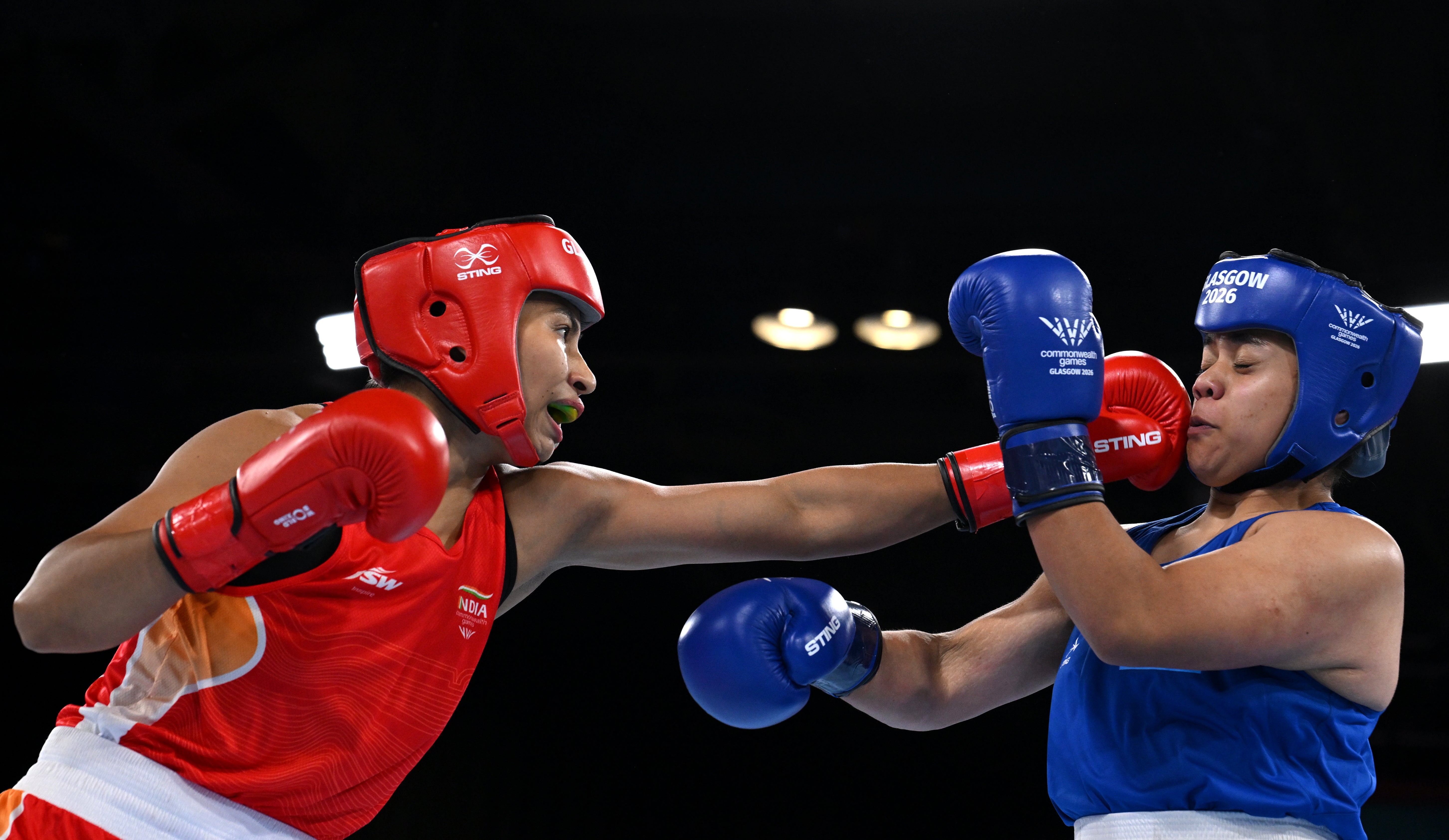 Taafaki (right) lost to India’s Lovlina Borgohain on Friday