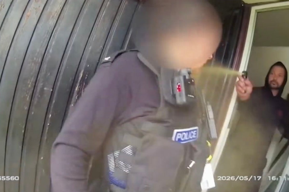 Police attacked with toxic spray while responding to domestic assault report Police attacked with toxic spray while responding to domestic assault report