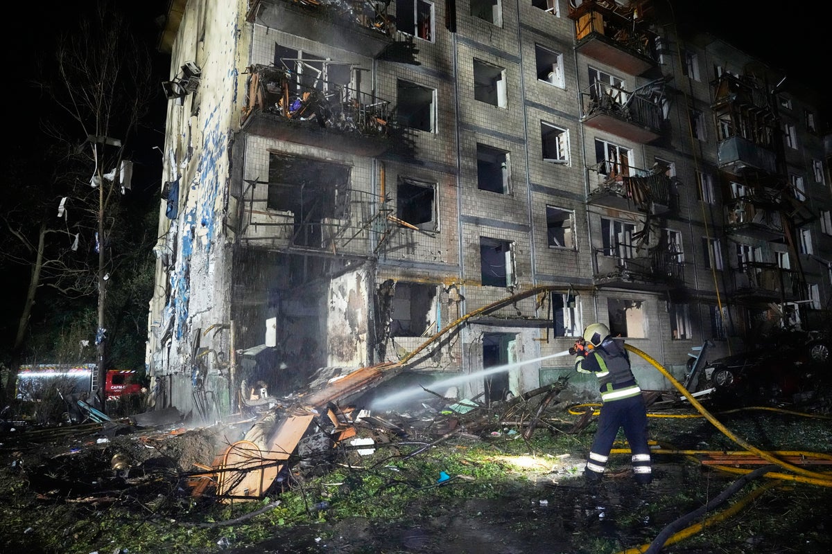 Russia hits Ukrainian capital with ballistic missiles and drones killing 3 and wounding over a dozen
