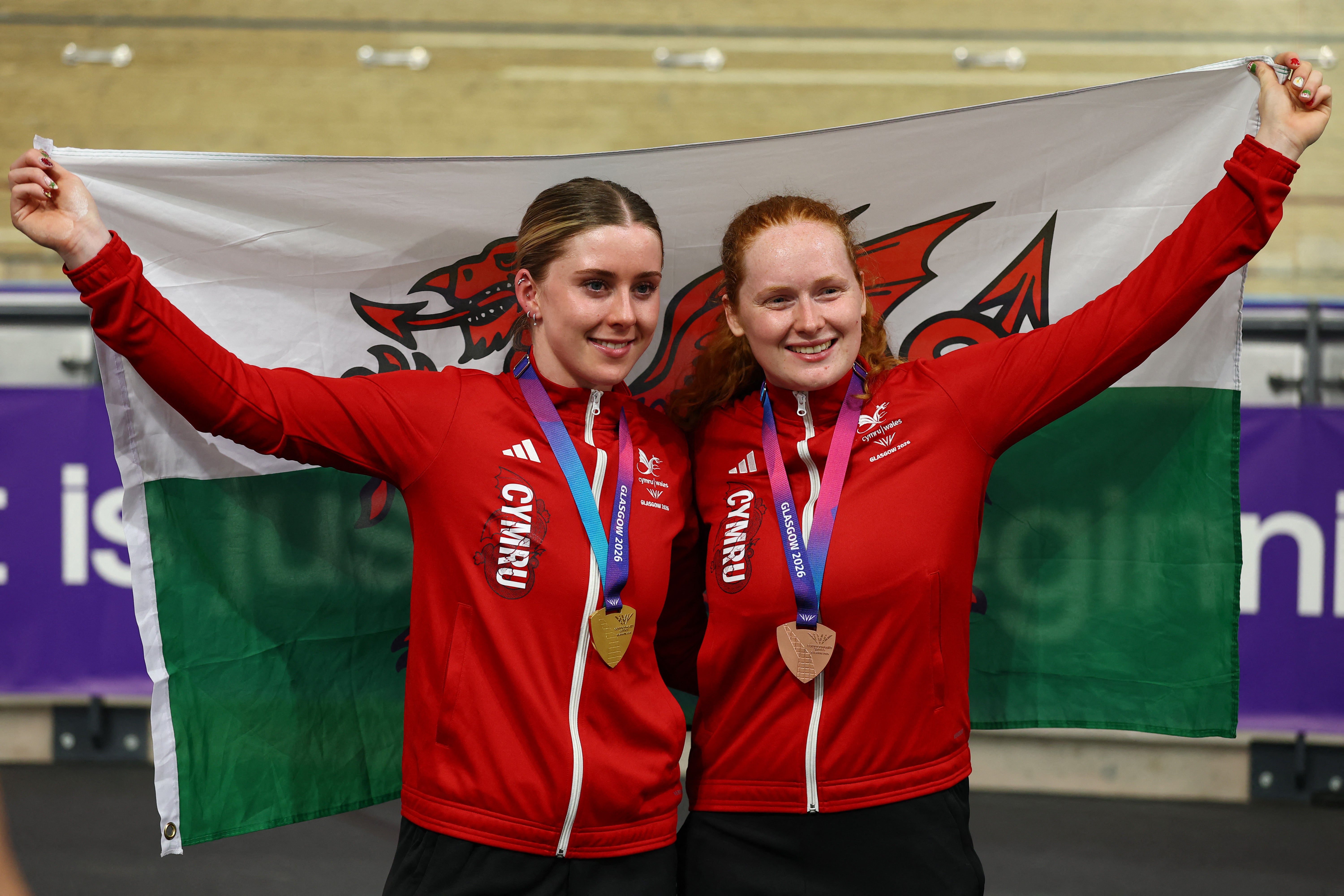 Wales took gold and bronze with Rhian Edmunds third on the podium