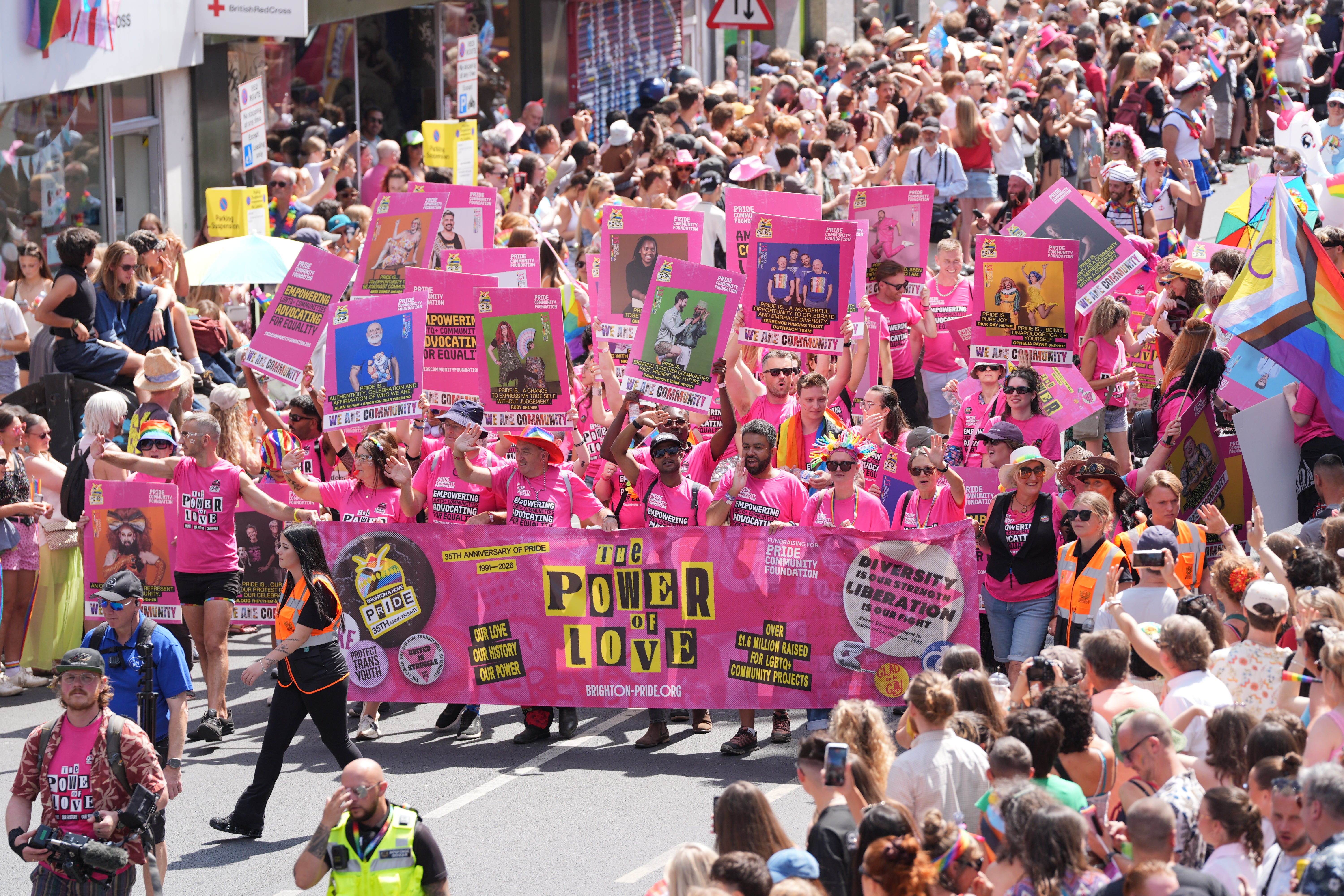 It is the 35th Anniversary of Brighton Pride which held its first march in 1973