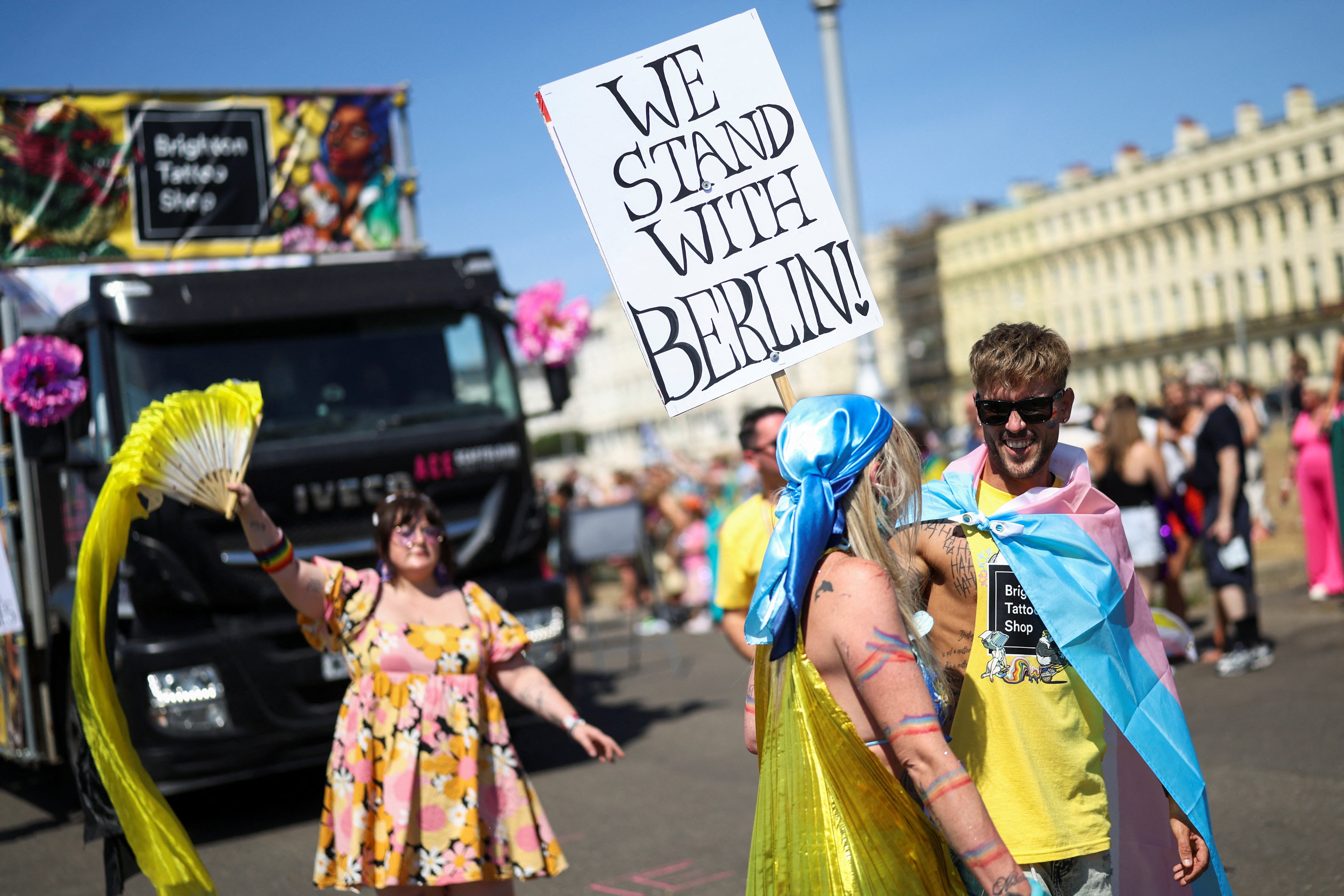 The Brighton Pride parade came a week after the Berlin pride attack