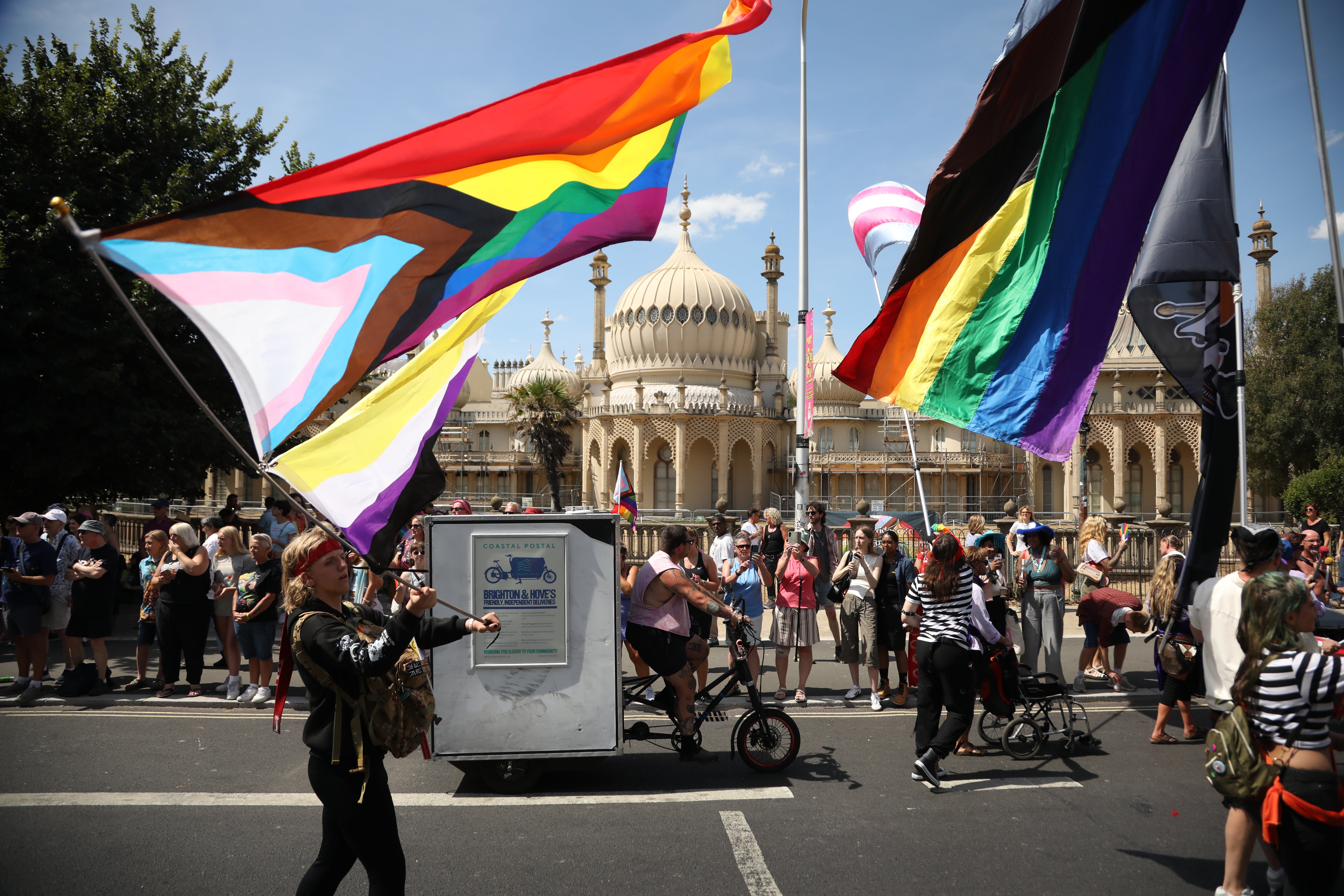 Tens of thousands turn out to celebrate Brighton Pride