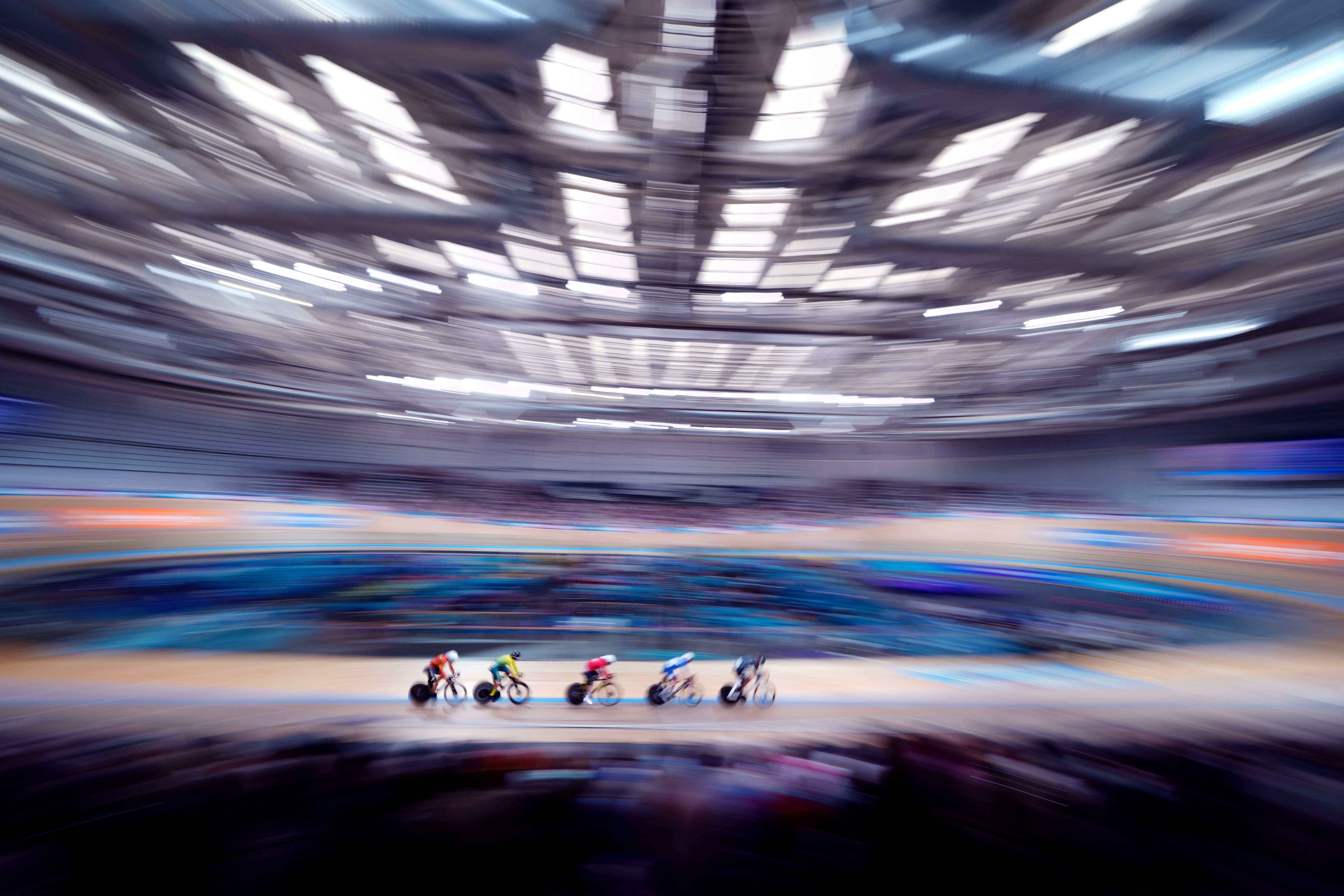 Action concludes in the track cycling (Andrew Milligan/PA)