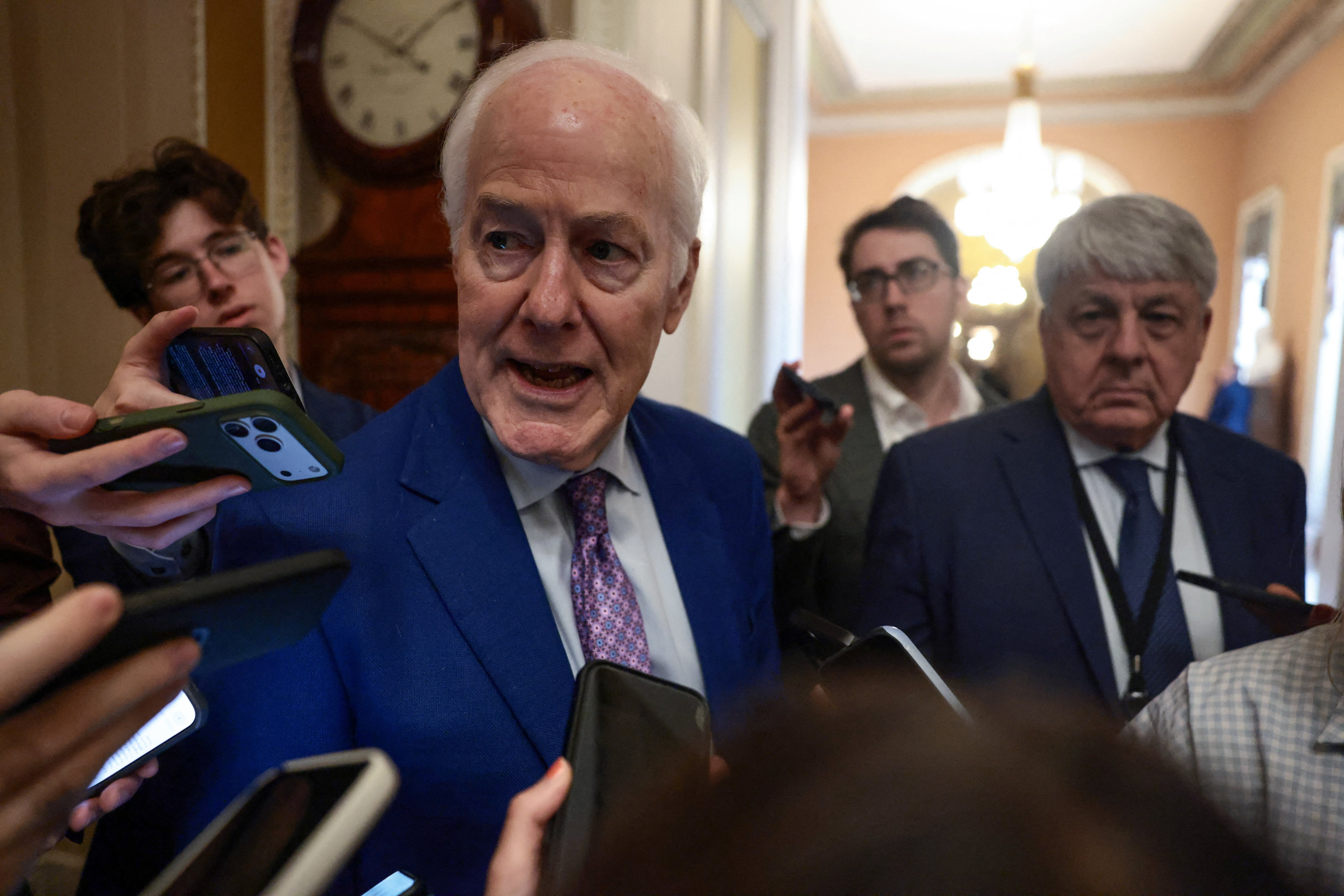 John Cornyn, whom the president refused to endorse in a close Republican primary, is holding out on advancing Trump’s nominee until the administration confirms it will end the ‘Anti-Weaponization Fund’