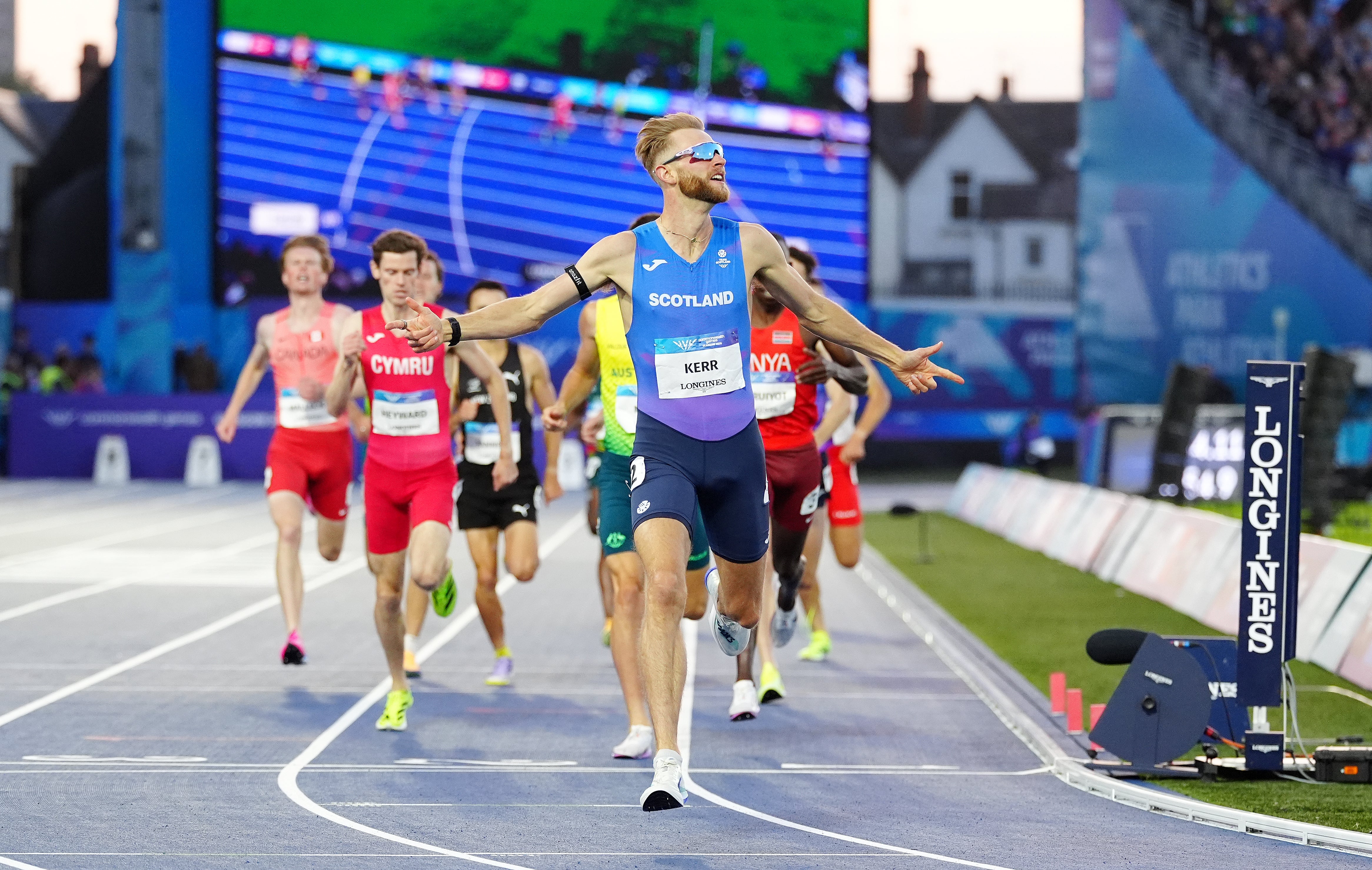 Josh Kerr won the men’s mile race at the Commonwealth Games (Martin Rickett/PA) (PA Wire)