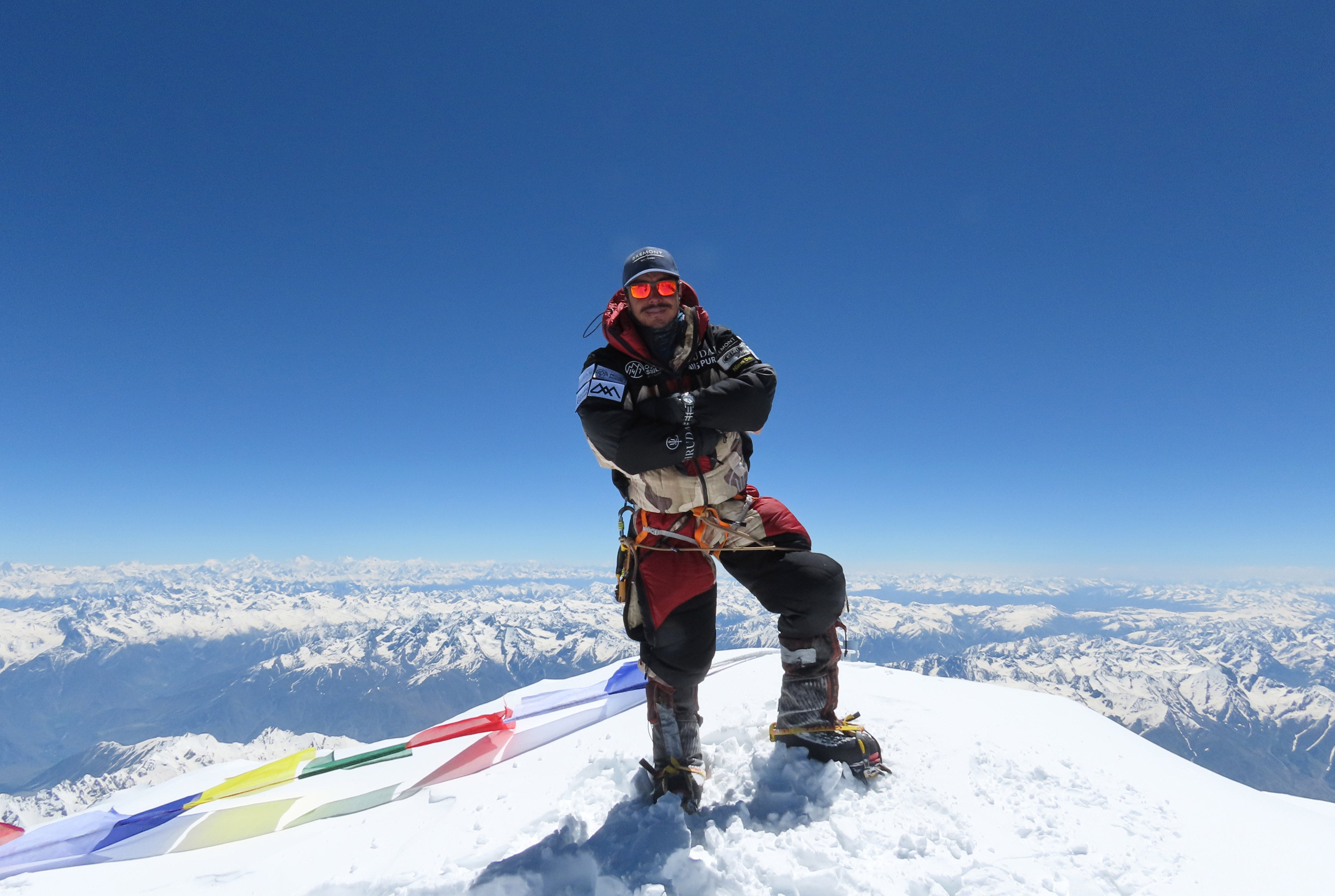 Nirmal Purja of him on the summit of Nanga Parbat (Nirmal Purja/PA) (PA Media)